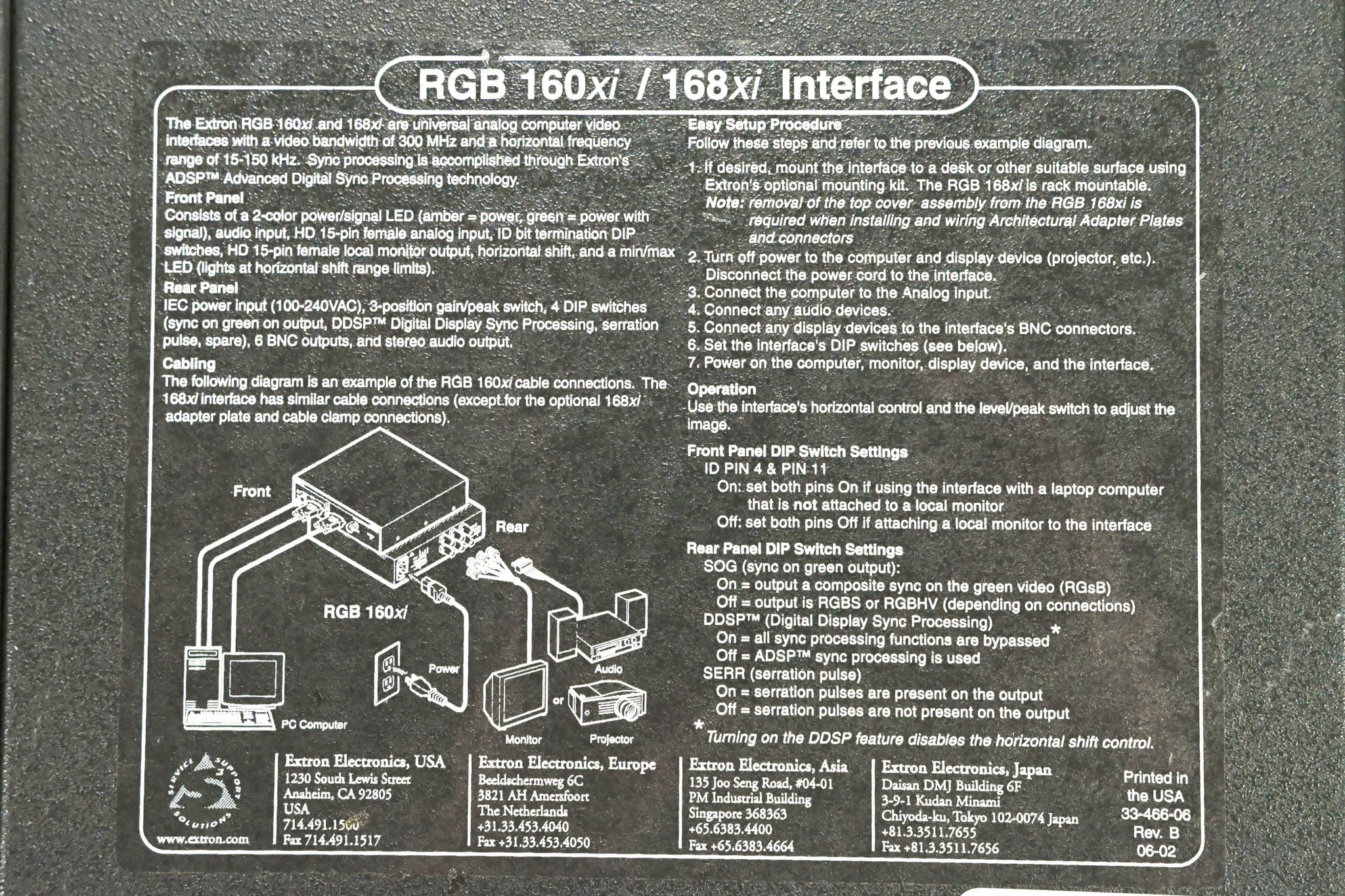 Extron RGB 160xi Universal Interface with ADSP