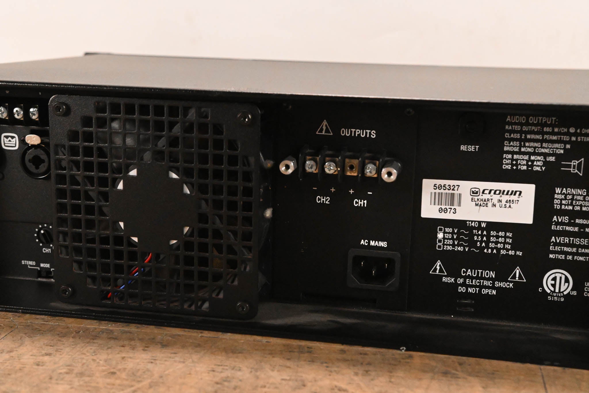 Crown CL2 Contractor Series 2-Channel Power Amplifier