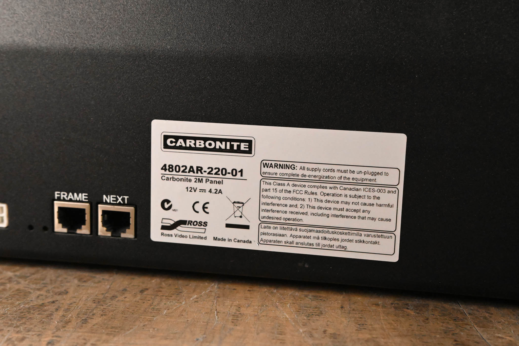 Ross Carbonite 2M Panel for Carbonite Production Switcher