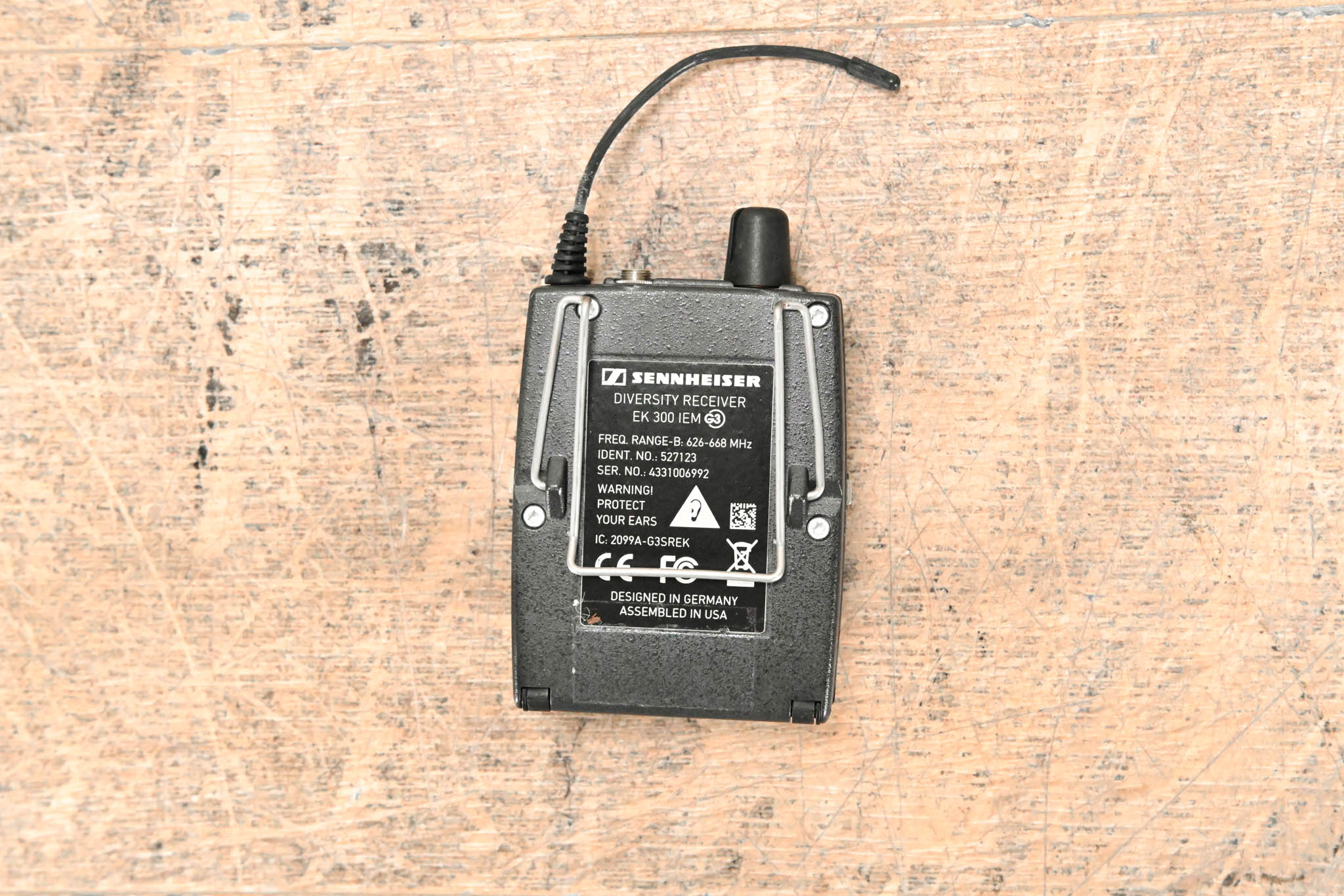 Sennheiser EK 300 IEM G3 Wireless Bodypack Receiver B Range: 626-668 MHz