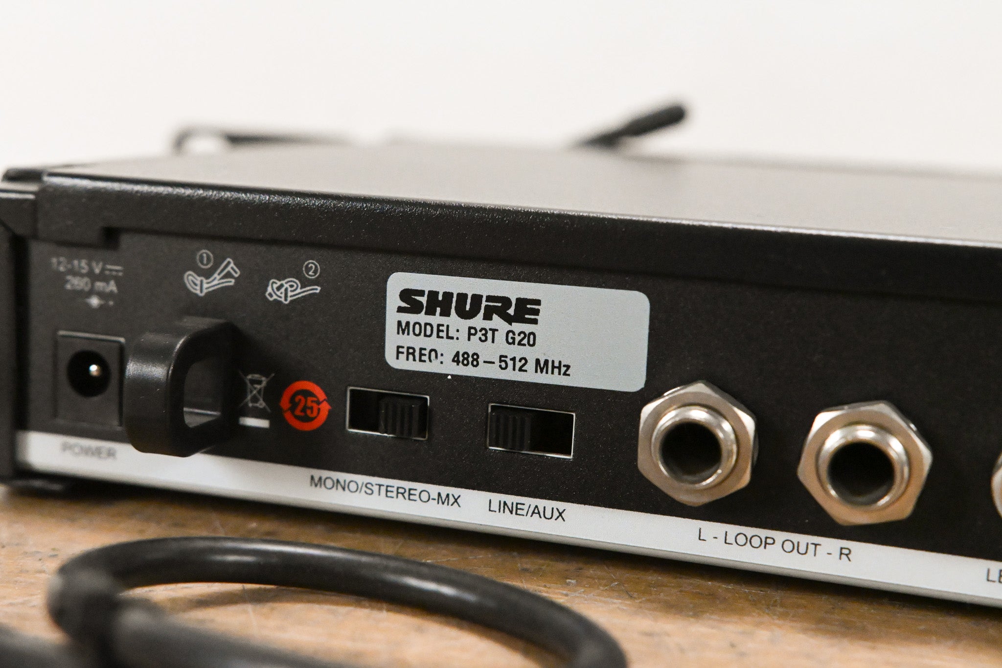 Shure P3T-G20 PSM 300 Wireless Transmitter - G20 Band (NO POWER SUPPLY)