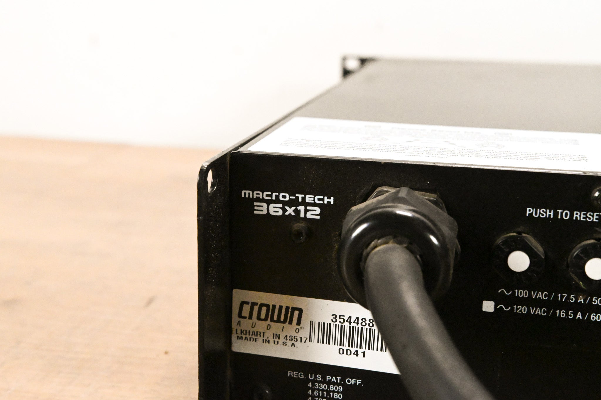 Crown Macro-Tech 36x12 2-Channel Power Amplifier