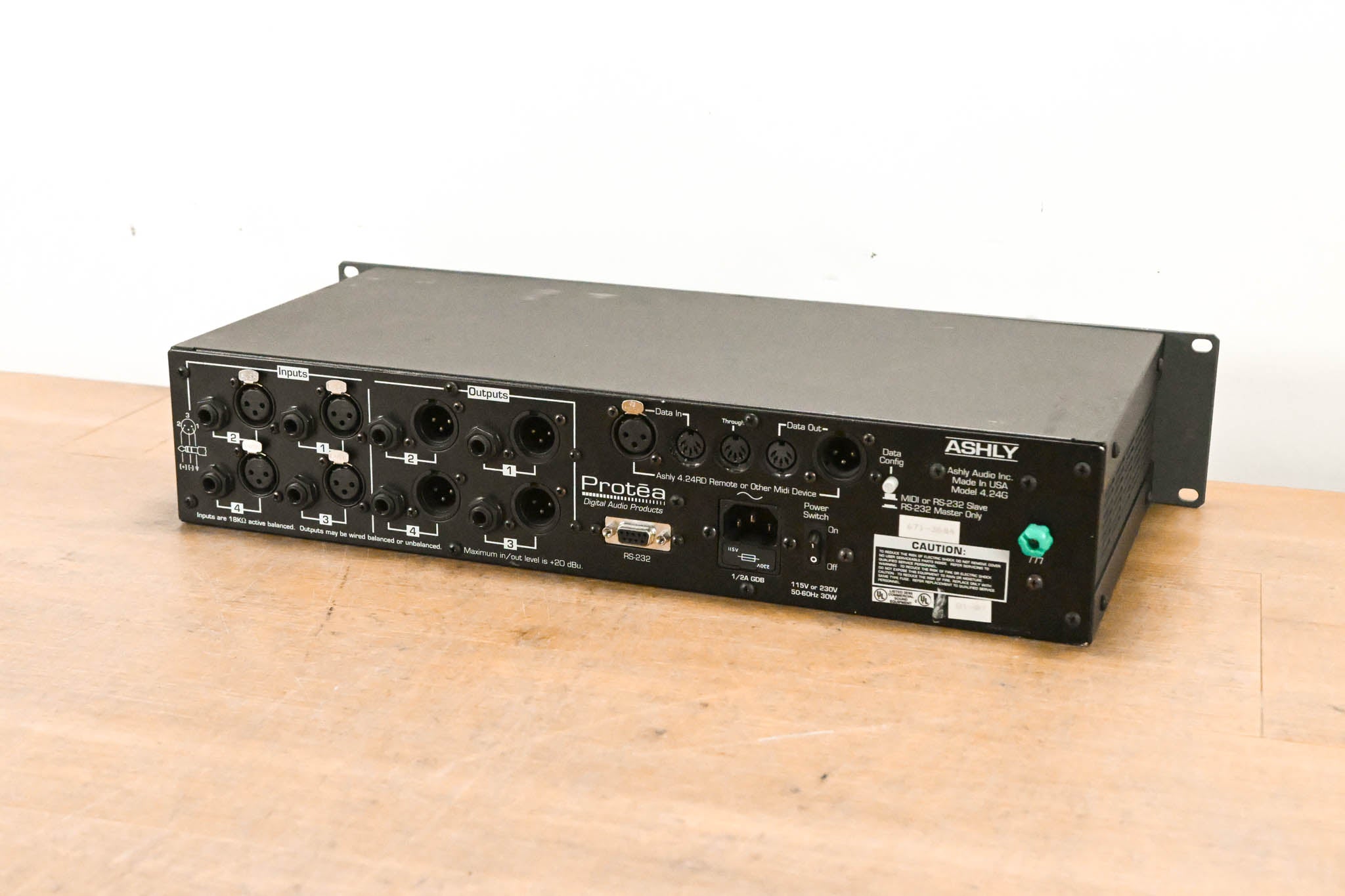 Ashly Protea System II 4.24G 4-Channel Digital Graphic Equalizer