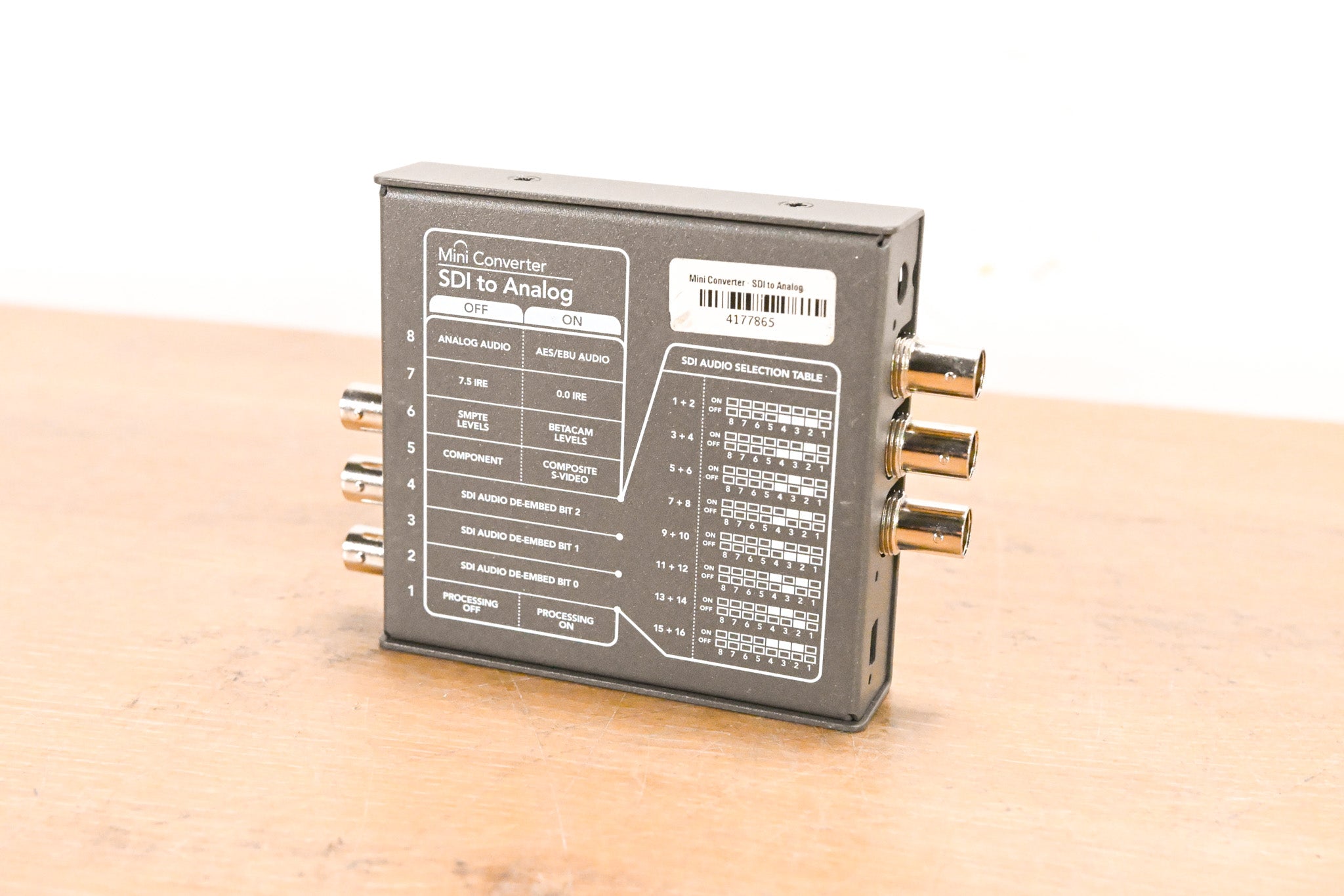 Blackmagic Design Mini Converter SDI to Analog (NO POWER SUPPLY)