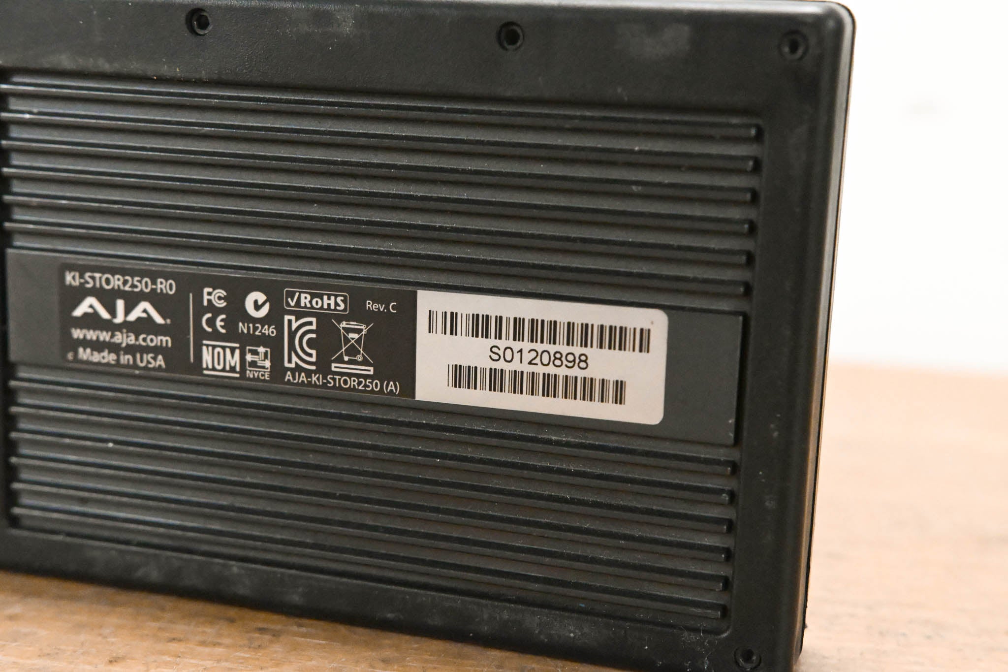 AJA KI-STOR250-R0 250GB KiStor Hard Disk Drive for Ki Pro