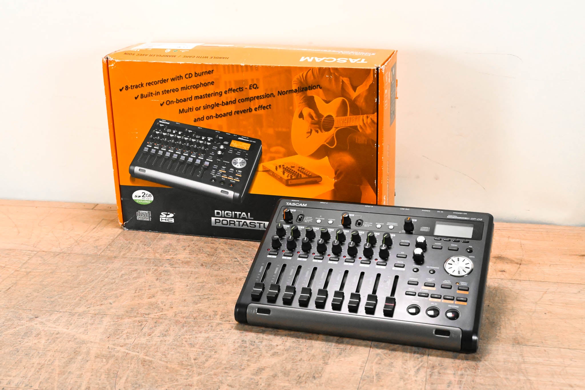 TASCAM DP-03 8-Track Digital Portastudio (NO POWER SUPPLY)