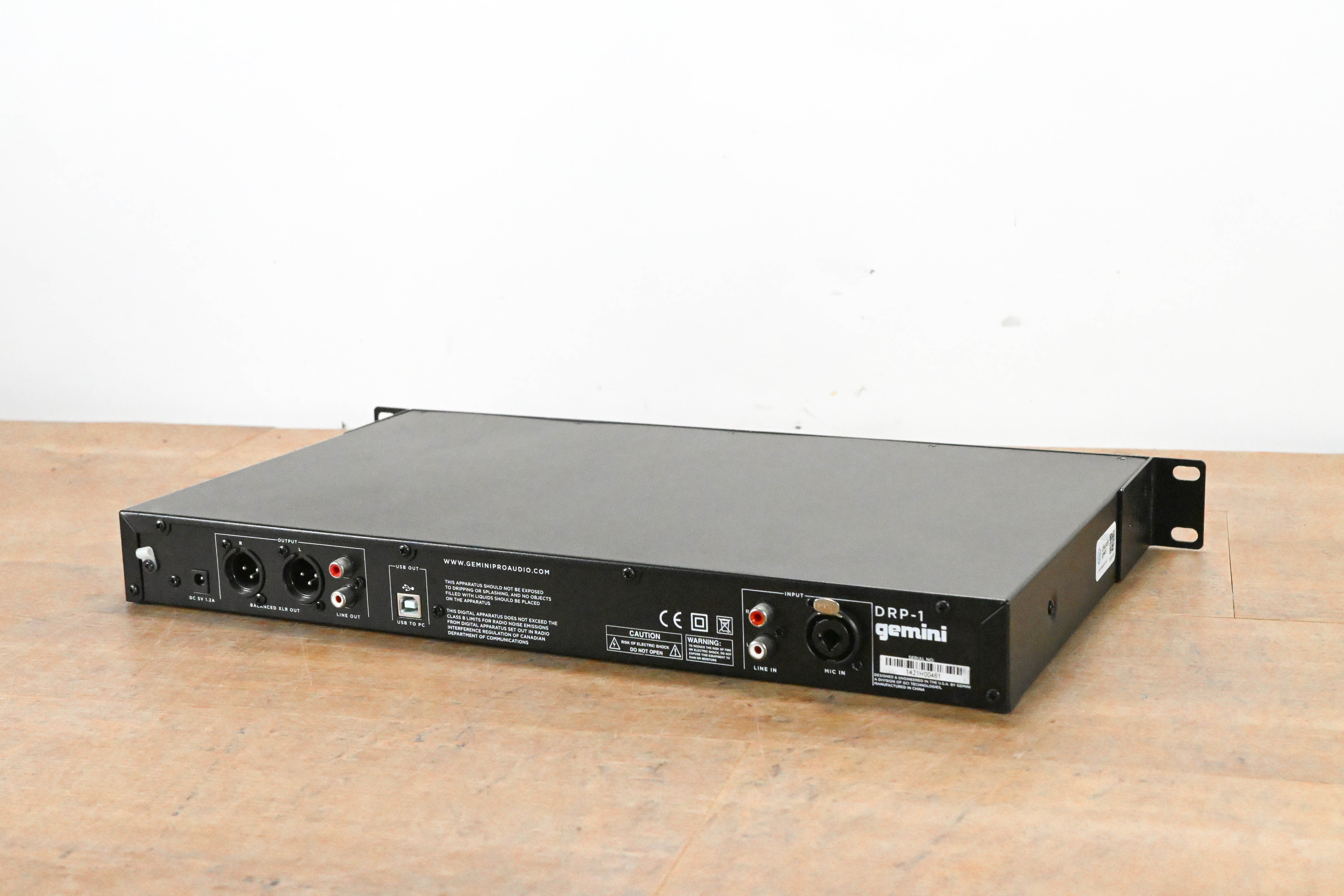 Gemini DRP-1 Rack Mount Digital Recorder (NO POWER SUPPLY)