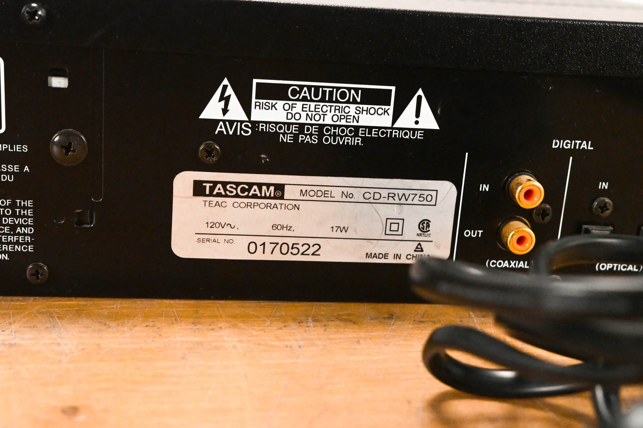 TASCAM CD-RW750 CD Recorder/Player