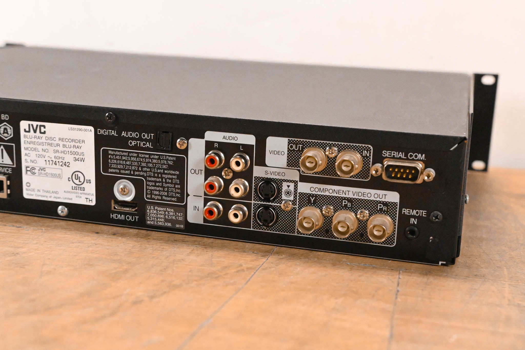 JVC SR-HD1500US Blu-Ray Disc & HDD Recorder