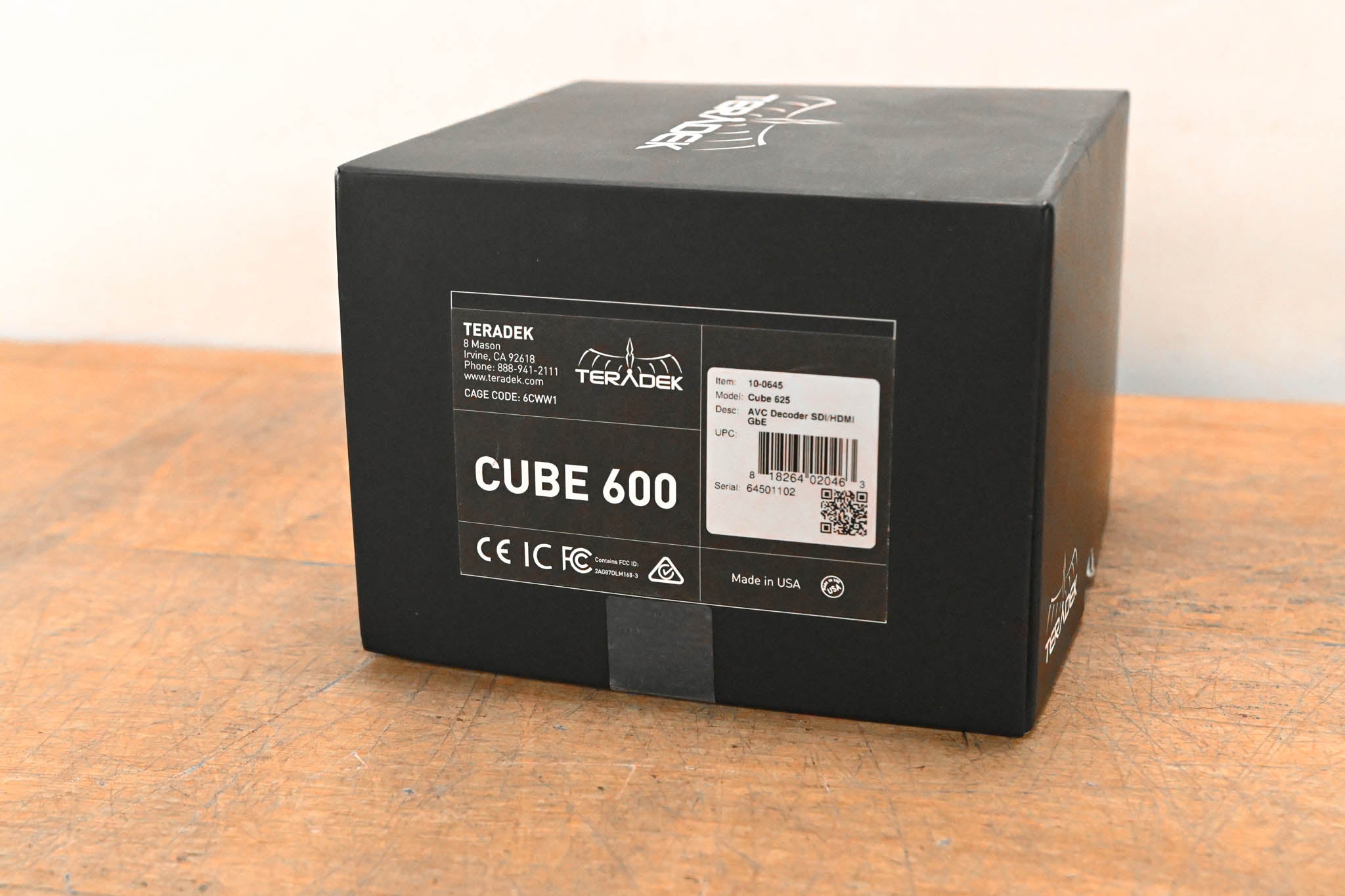 Teradek Cube 625 RX - H.264(AVC) Decoder (SDI/HDMI GbE)