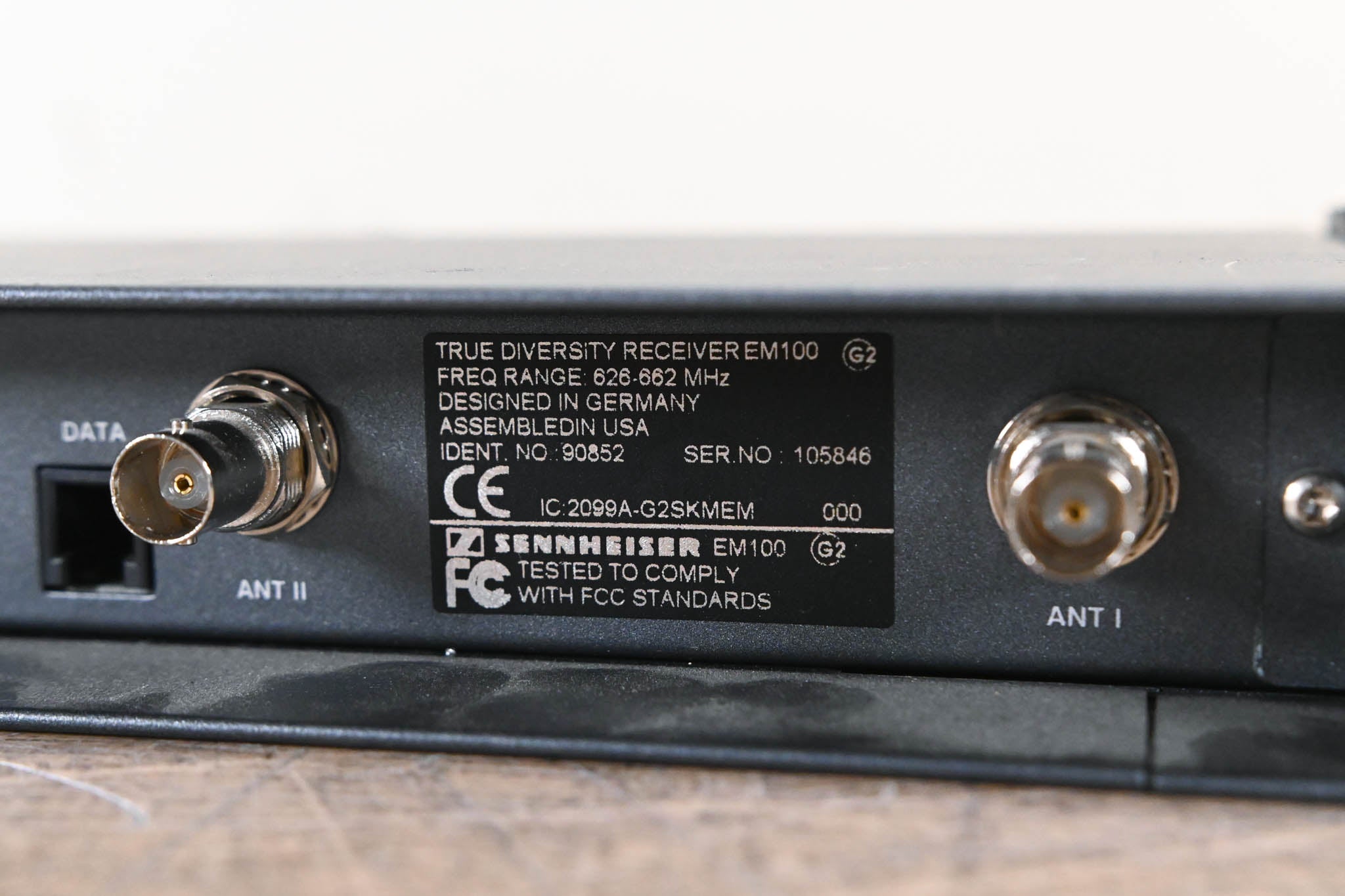 Sennheiser EM 100 G2 Wireless Receiver - 626-662 MHz (NO POWER SUPPLY)