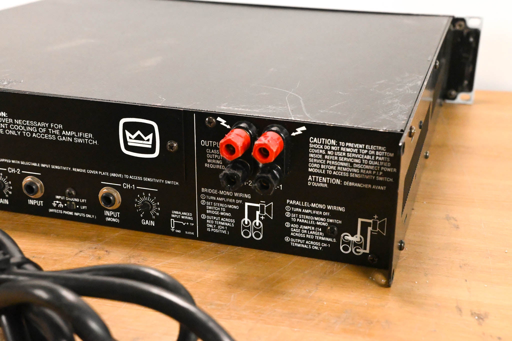 Crown Micro-Tech 600 2-Channel Power Amplifier CG01YXS