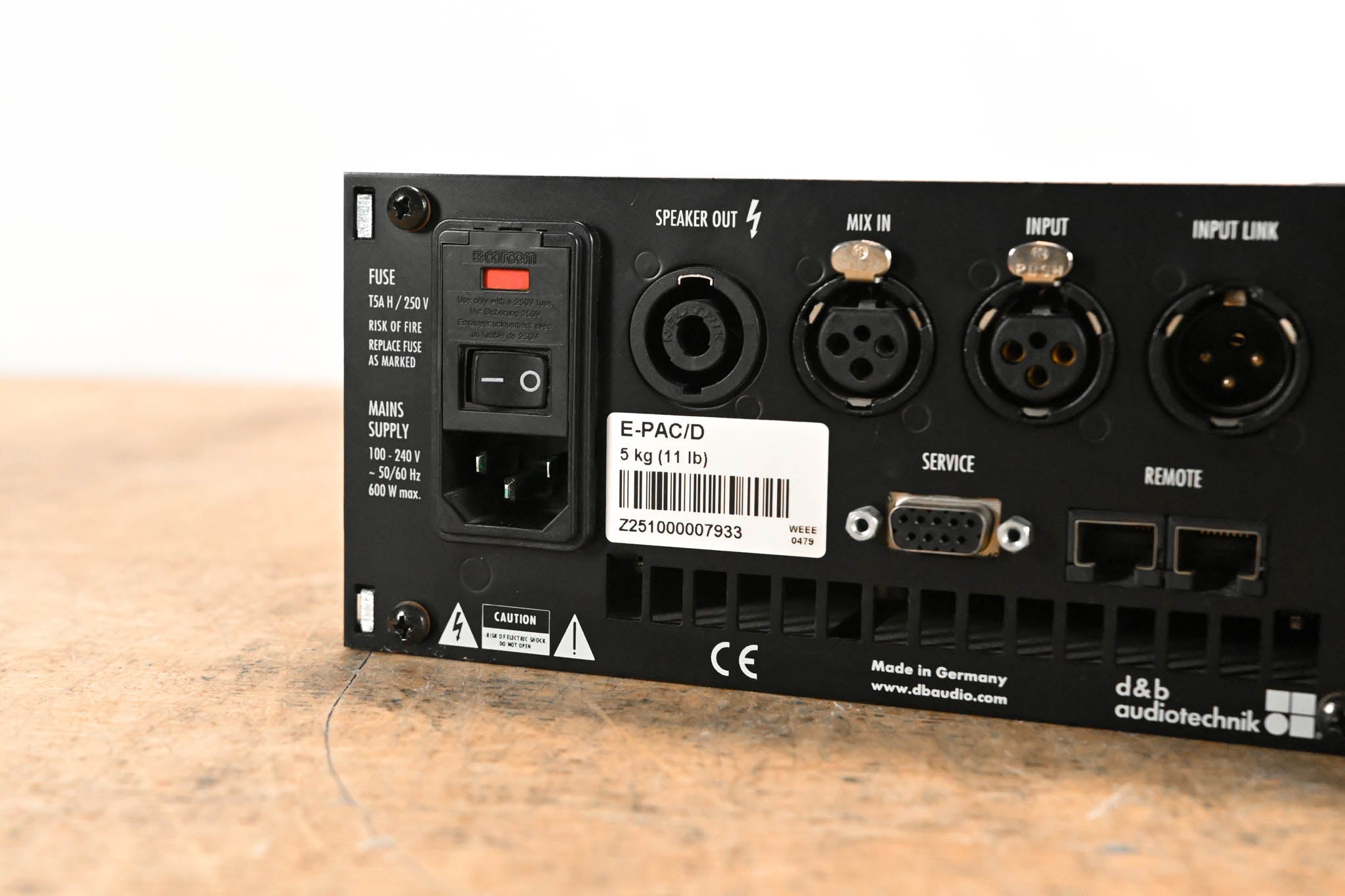 d&b audiotechnik E-PAC Single-Channel Power Amplifier Controller
