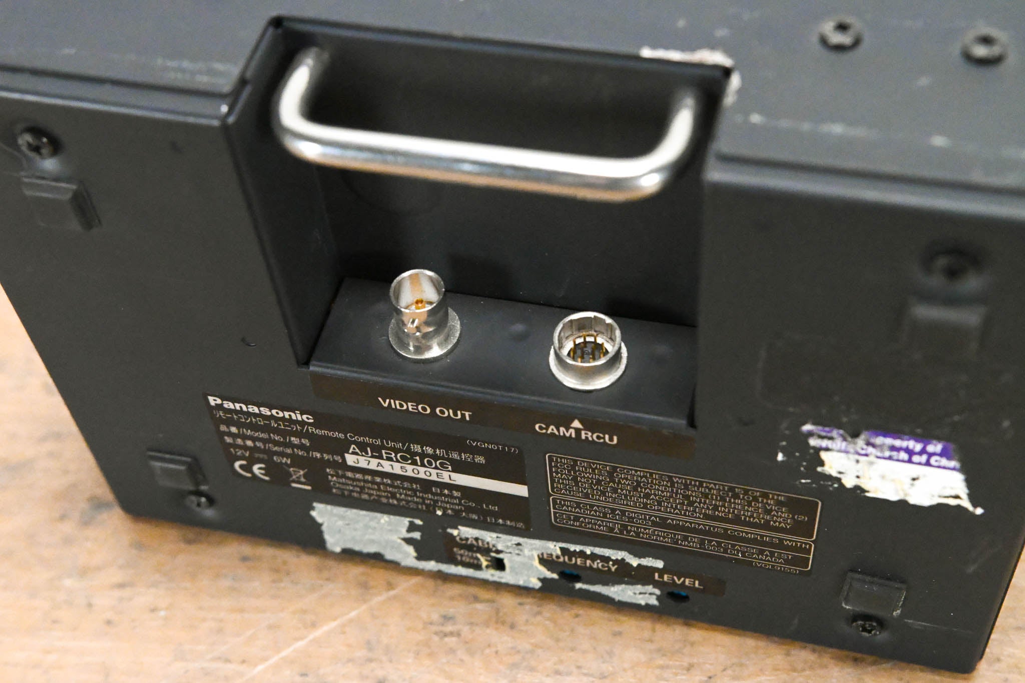 Panasonic AJ-RC10G Remote Control Unit