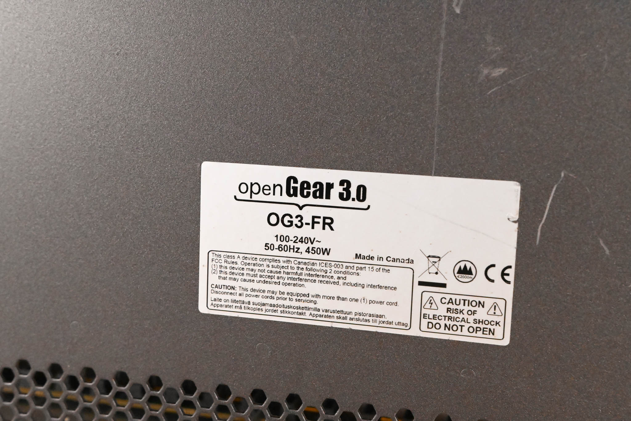 Blackmagic Design OG3-FR 20-Slot OpenGear Frame (NO POWER SUPPLY)