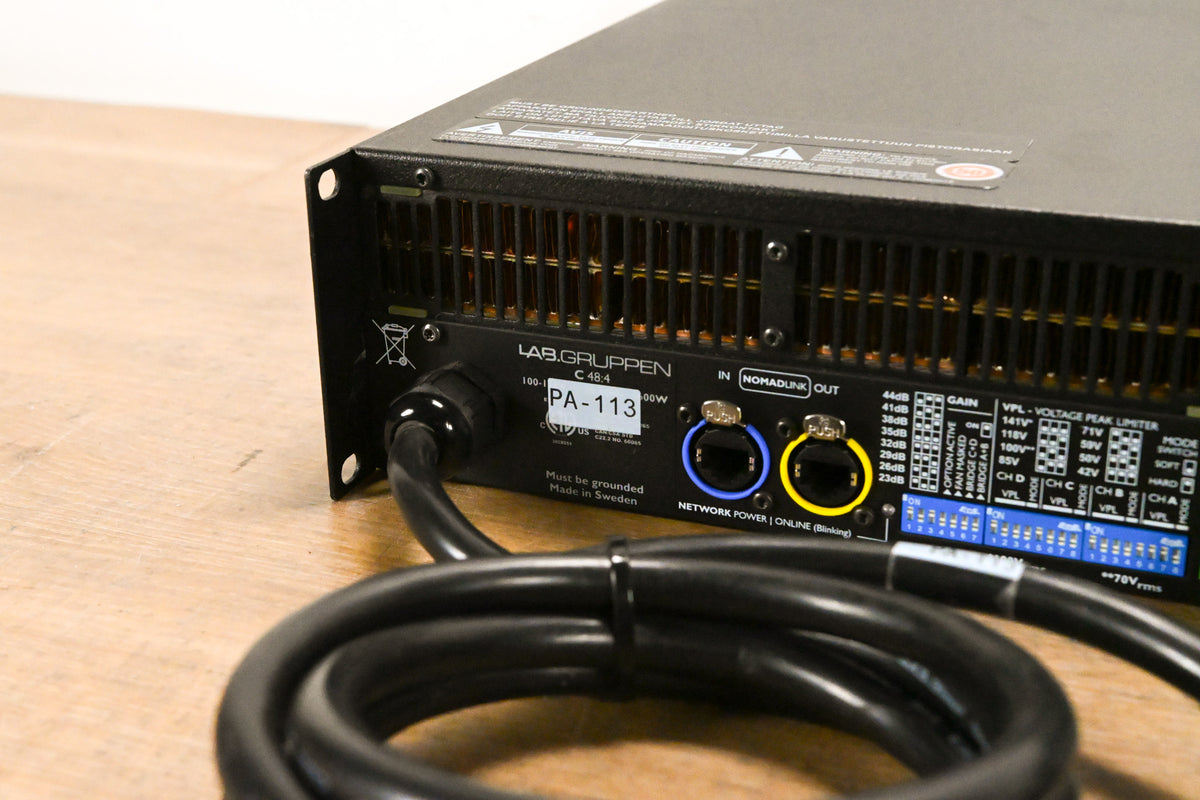 Lab Gruppen C 48:4 4800W 4-Channel Power Amplifier