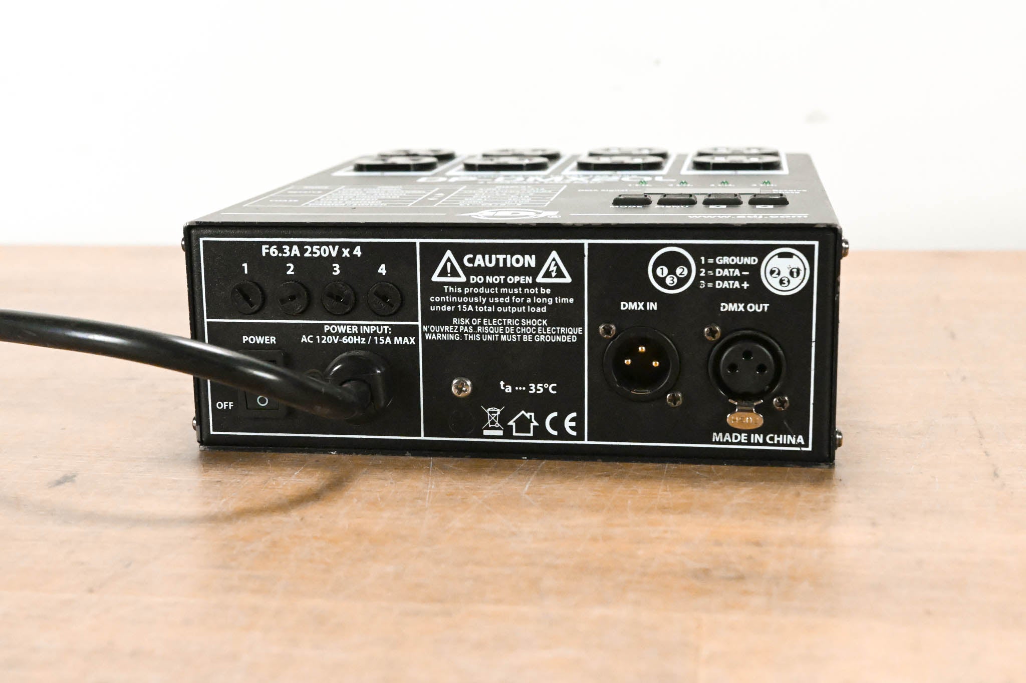 American DJ DP-DMX20L Four-Channel DMX Dimmer Pack