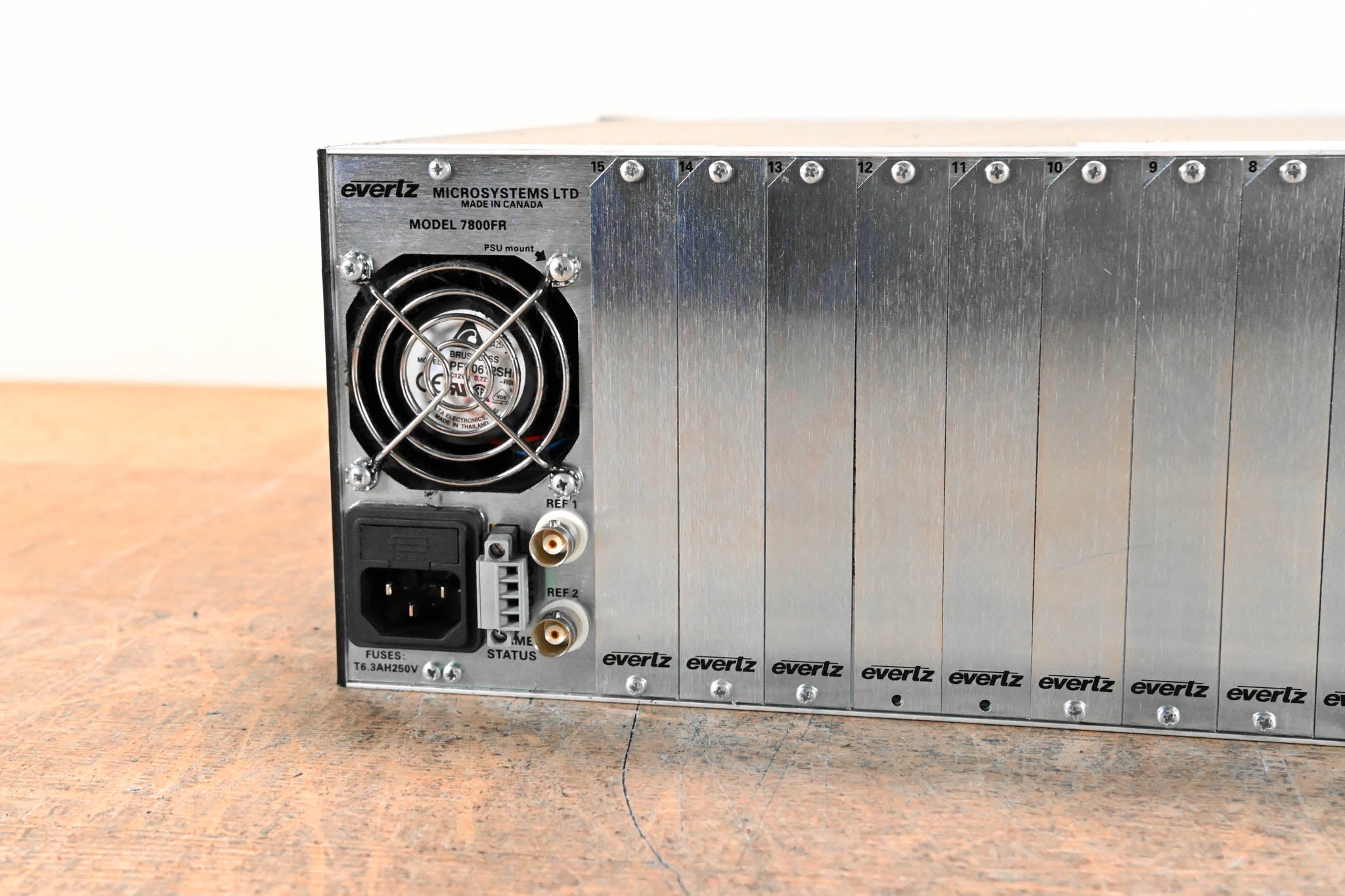 Evertz 7800FR-QT 3U Rack-Mountable Quiet Multiframe