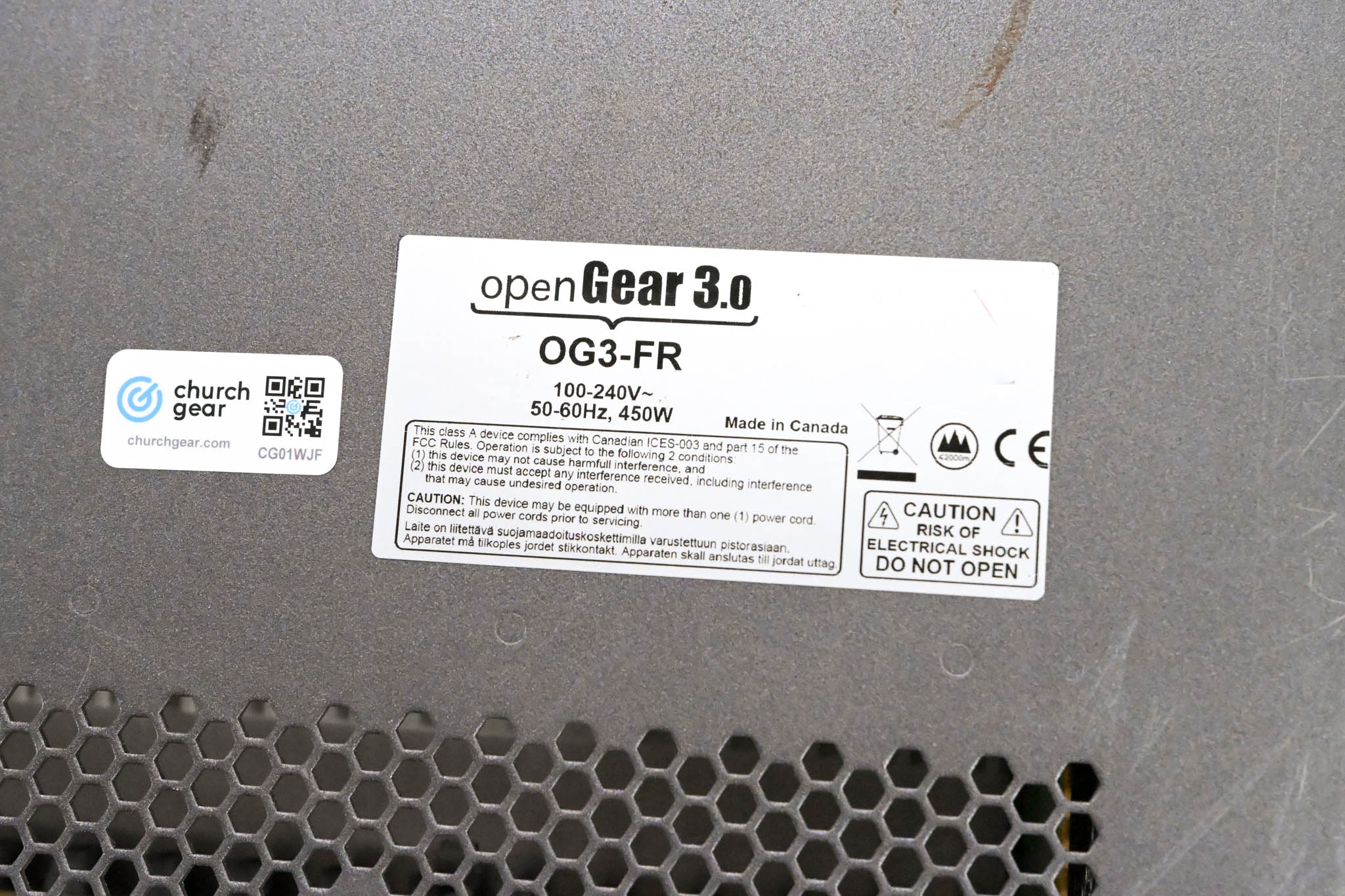 Cobalt OG3-FR 20-Slot openGear 3.0 Frame