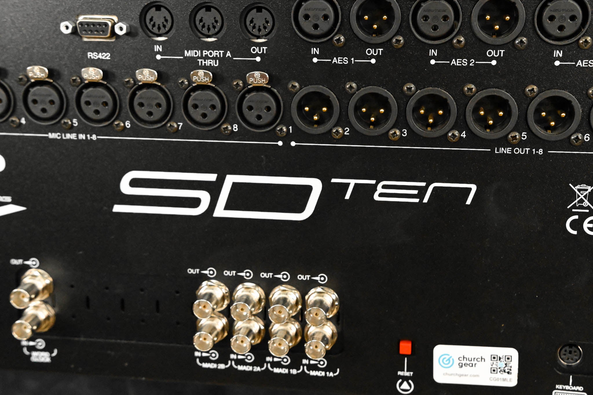 DiGiCo SD10 Digital Mixing Console with Waves Card and ST Optical