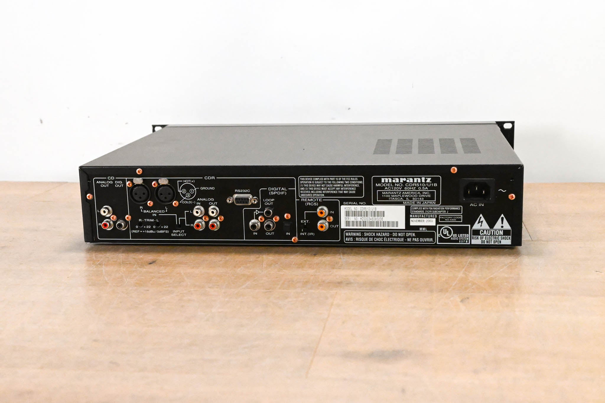 Marantz CDR510 CD Player / CD Recorder Combo Deck