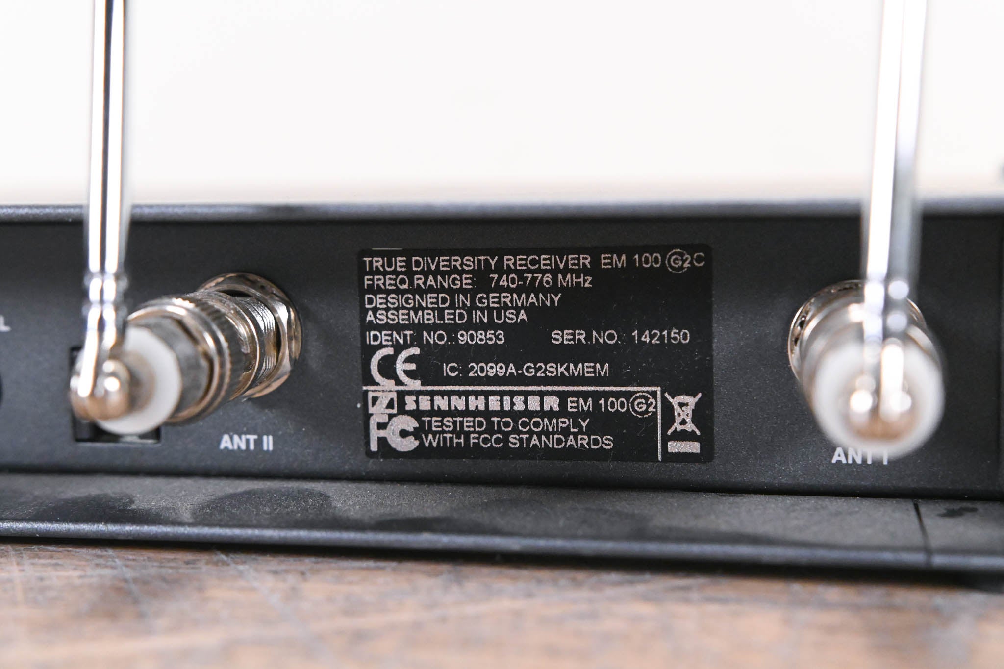 Sennheiser EM 100 G2 Wireless Receiver 740-776 MHz (NO POWER SUPPLY)