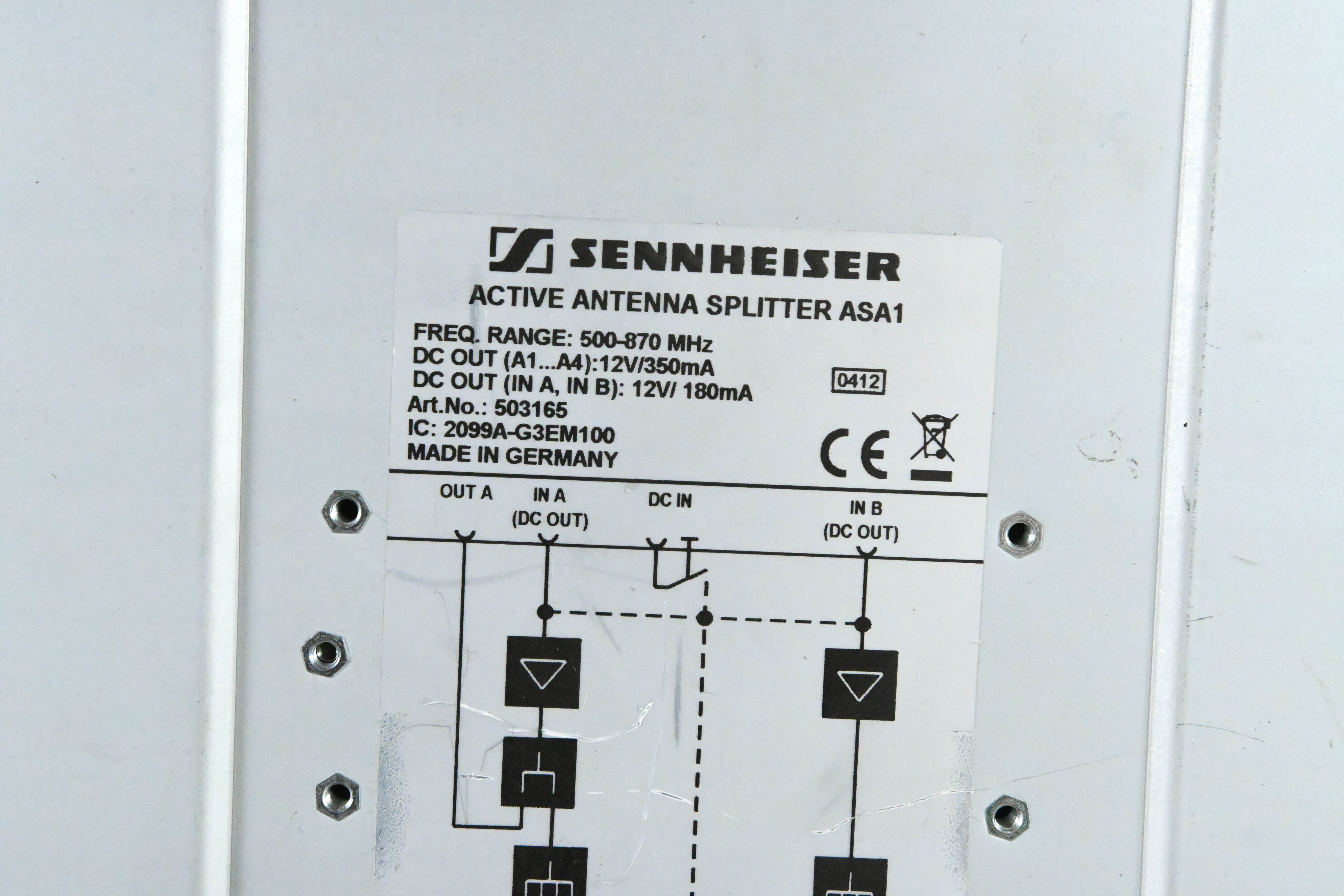 Sennheiser ASA 1 Active Antenna Splitter - 500-870 MHz