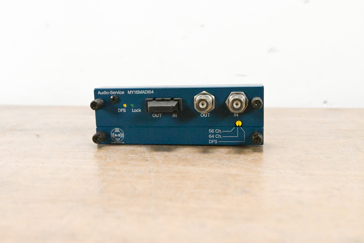 Audio-Services MY16MADI64 Yamaha Interface Card