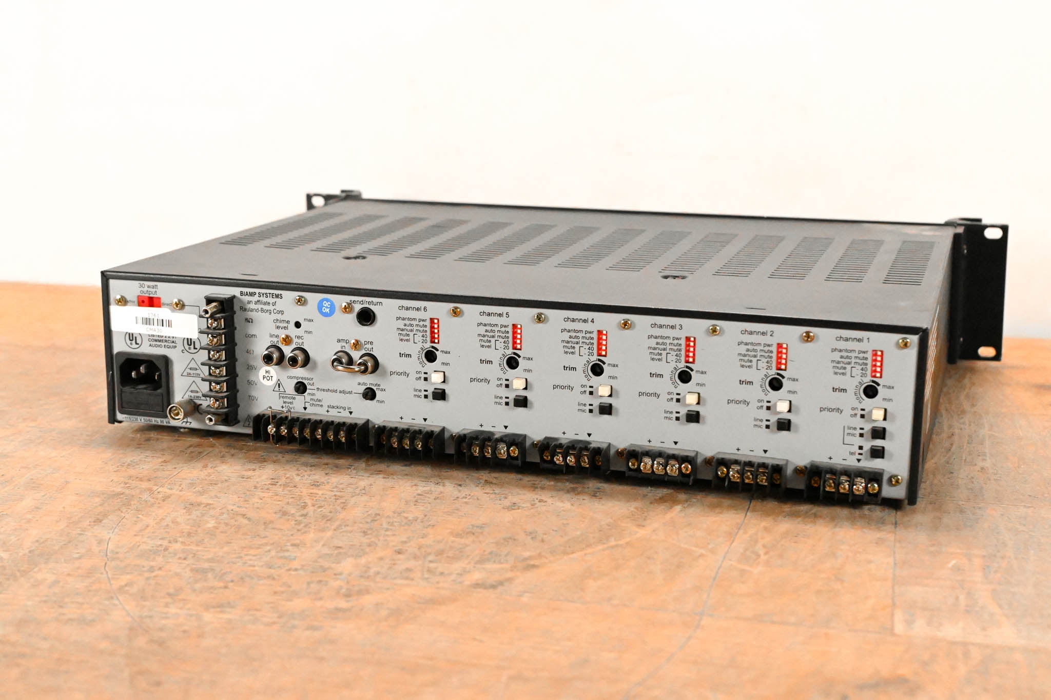 Biamp CMA30 Commercial Mixer/Amplifier