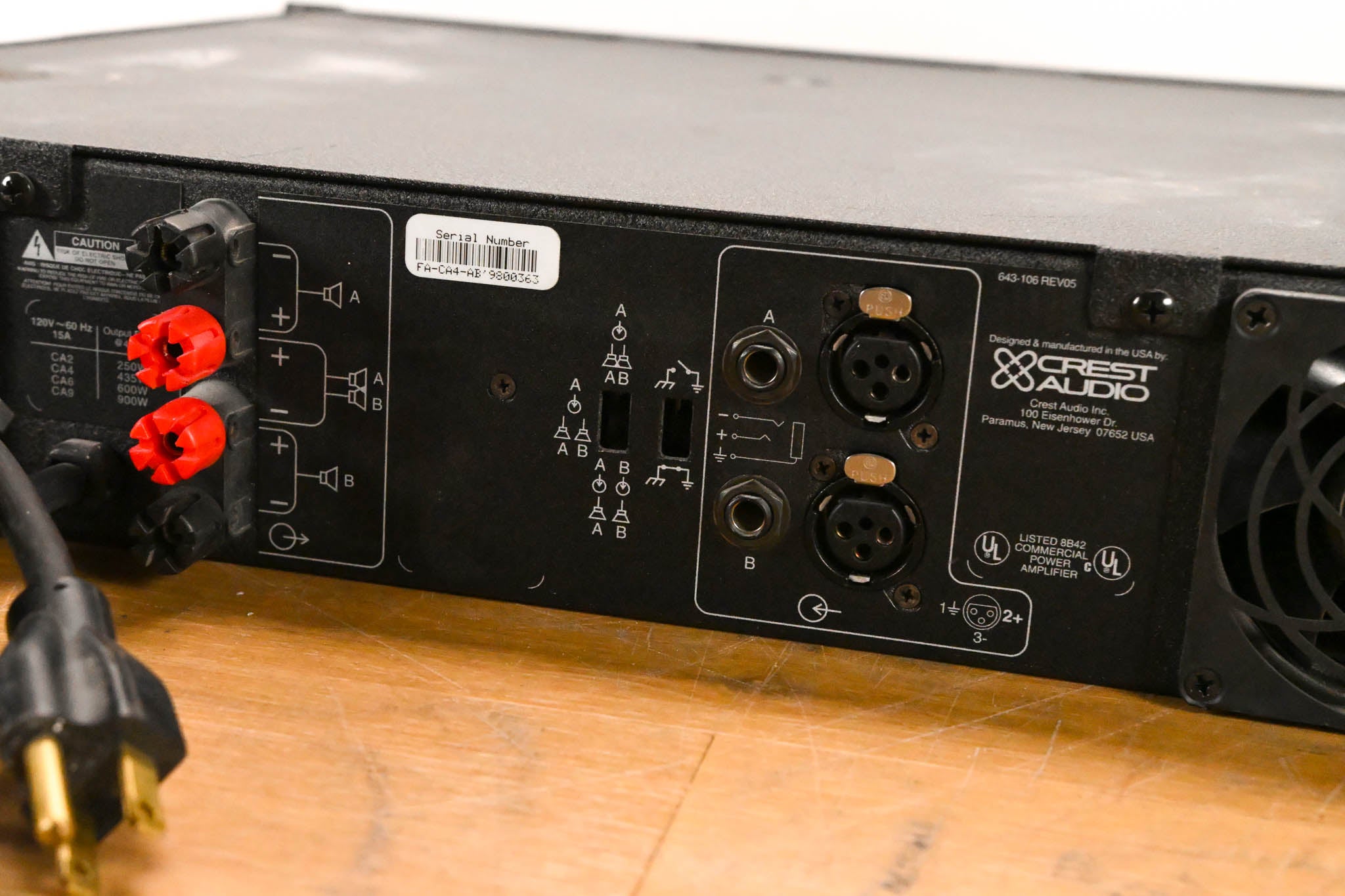 Crest Audio CA4 2-Channel Power Amplifier