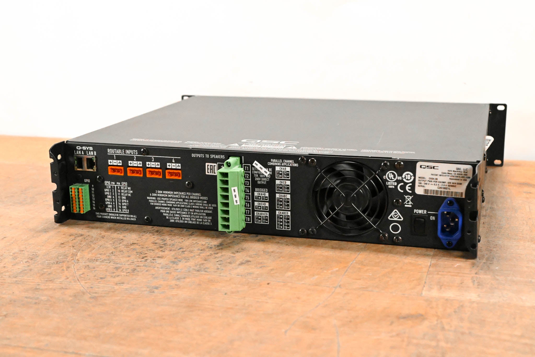 QSC CXD4.3Q 4-Channel Network Amplifier