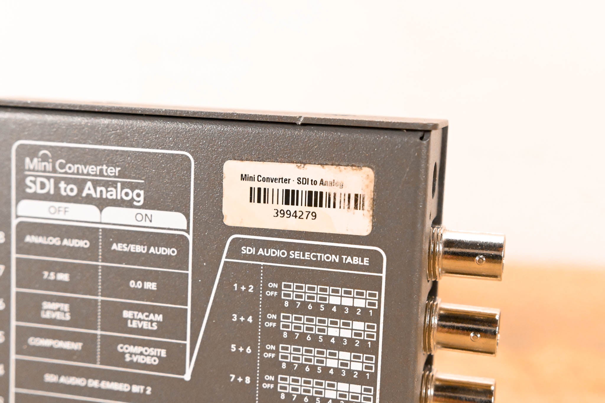 Blackmagic Design Mini Converter SDI to Analog (NO POWER SUPPLY)