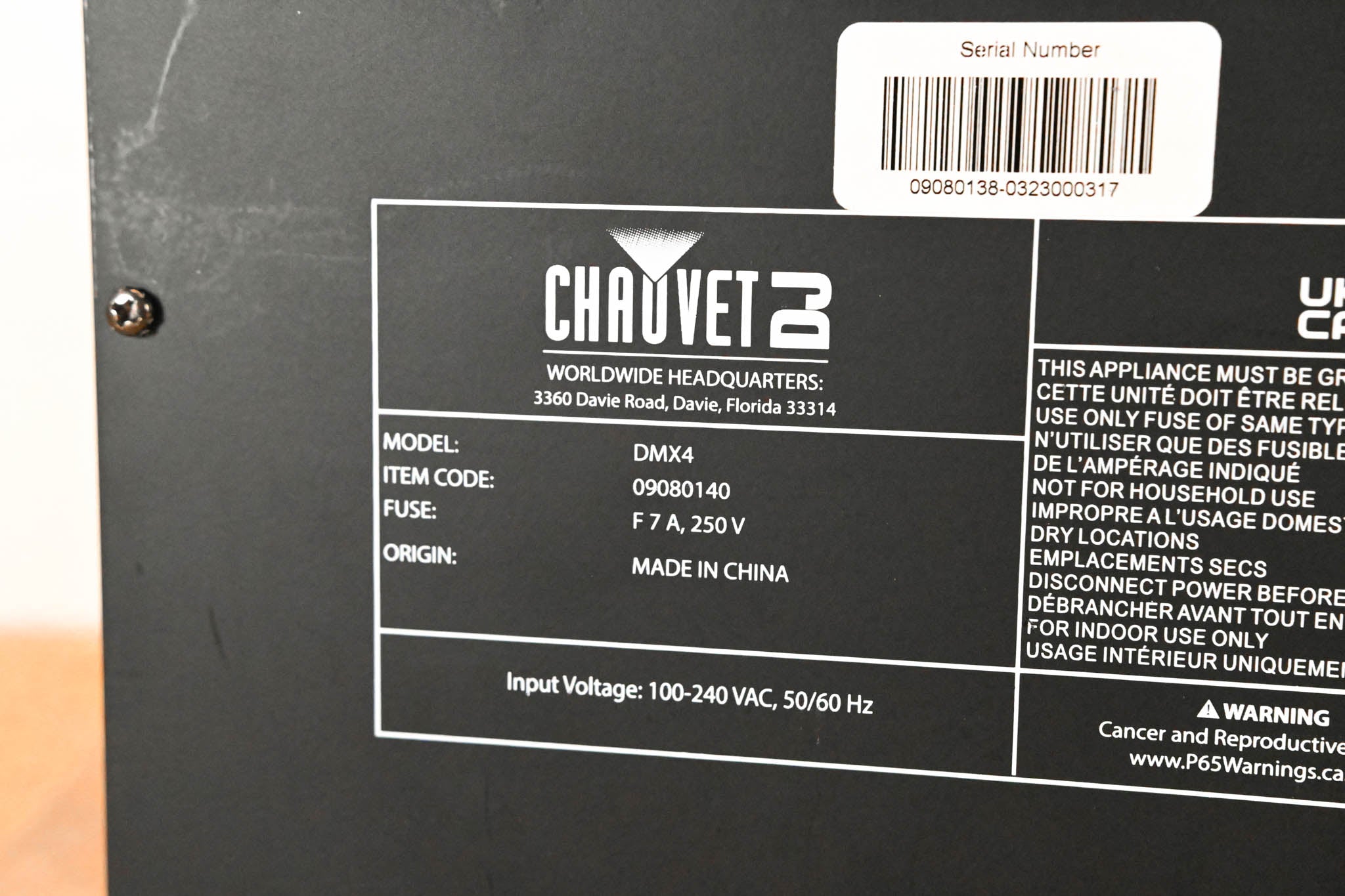 Chauvet DMX-4 4-Channel DMX Dimmer/Relay Pack