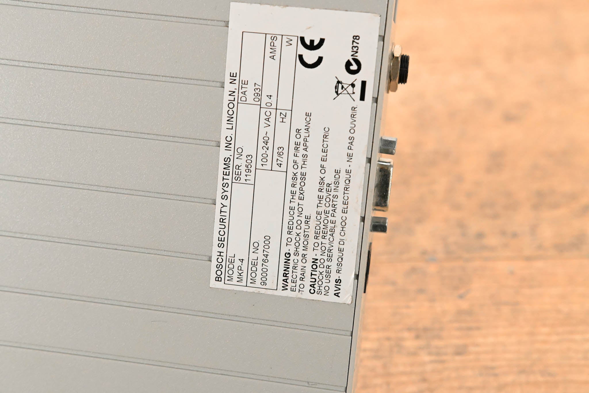 RTS MKP-4 4-Position Rackmount/Desktop Keypanel  - 4 pin