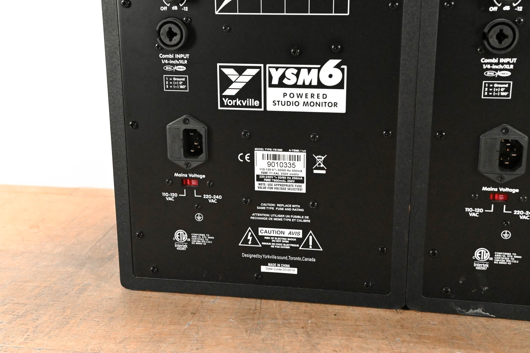 Yorkville YSM6 6.5" Nearfield Powered Studio Reference Monitor (PAIR)
