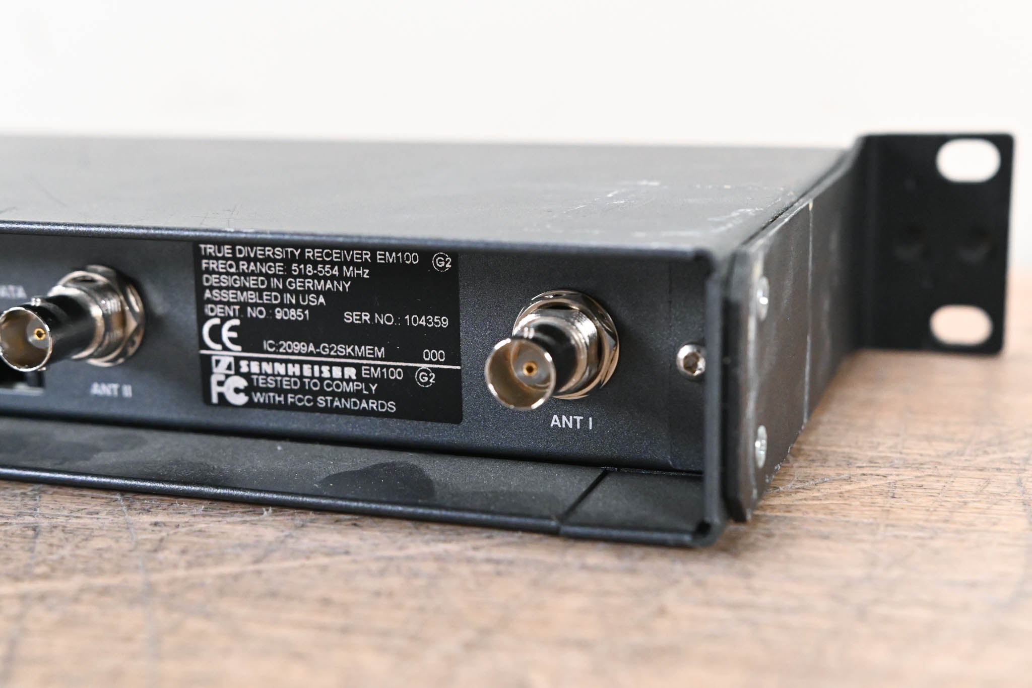 Sennheiser EM 100 G2 Wireless Receiver - 518-554 MHz (NO POWER SUPPLY)