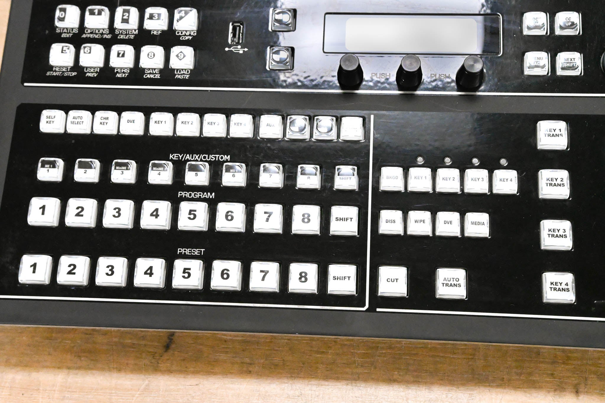 Ross Carbonite Black Solo 1 M/E Live Production Switcher NO POWER SUPPLY