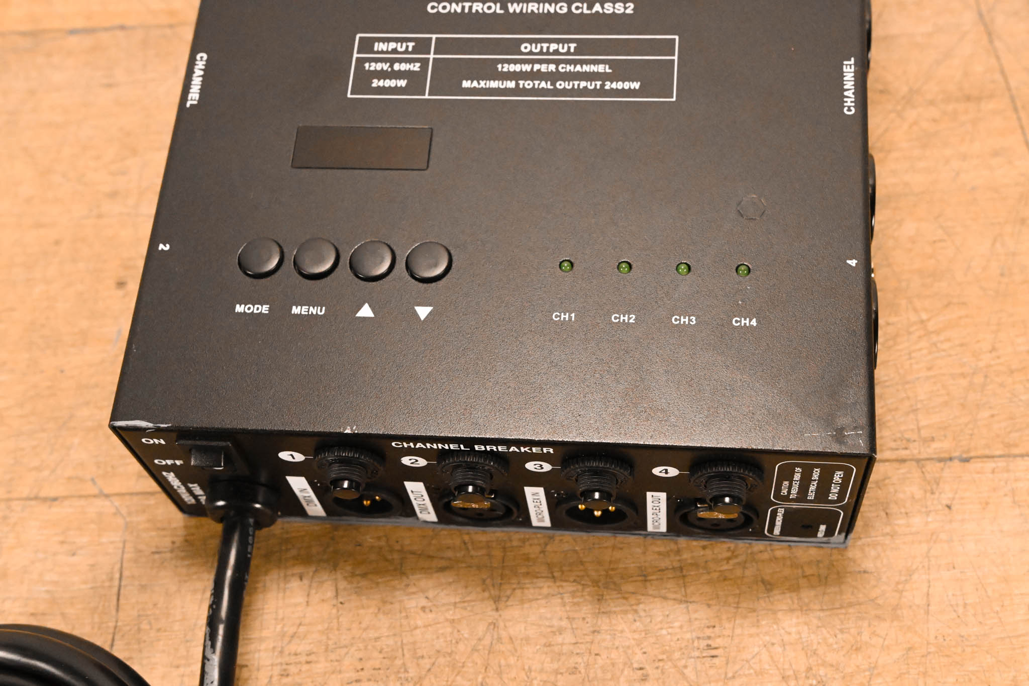 Leviton D4DMX-MD3 4-Channel Programmable Dimmer Pack