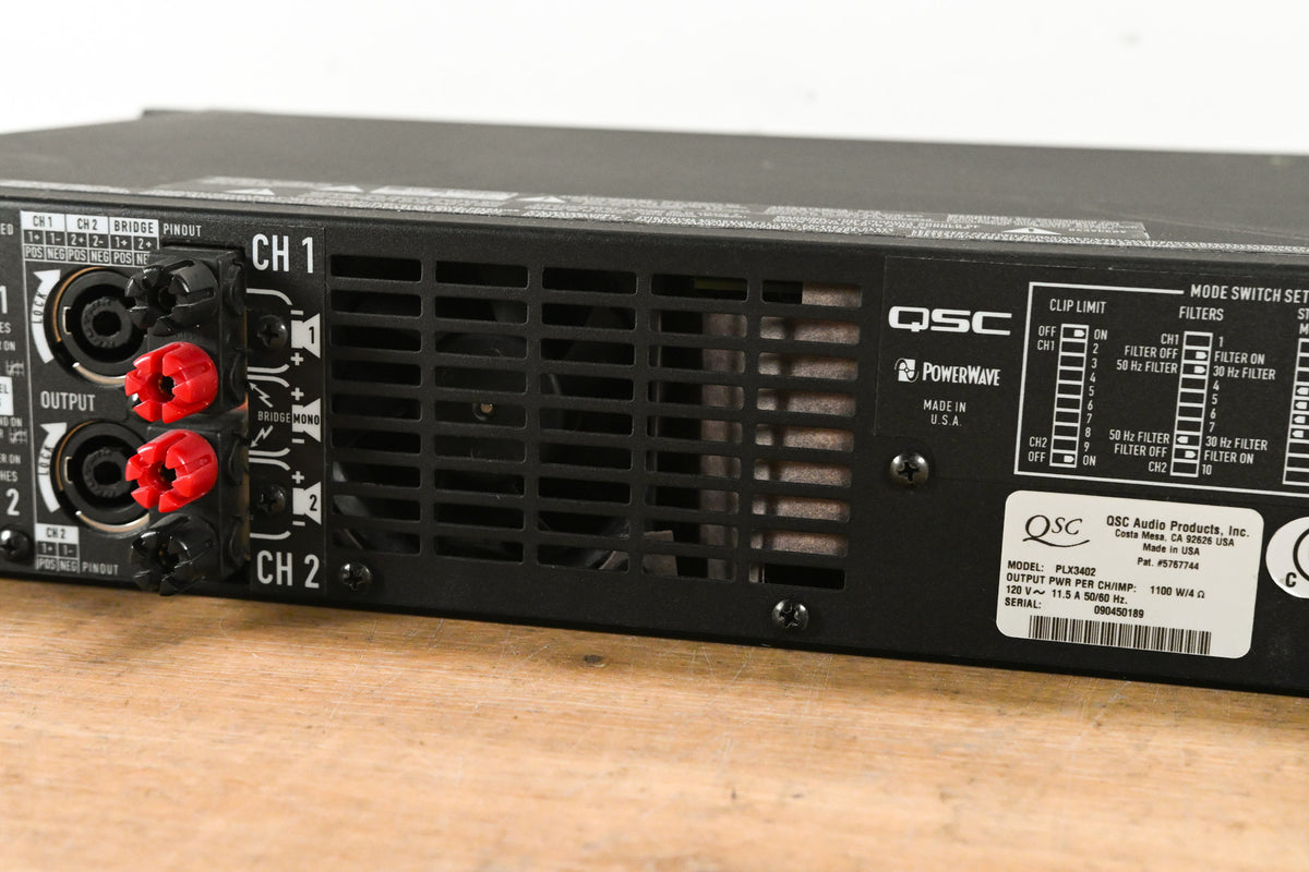 QSC PLX3402 2-Channel Power Amplifier