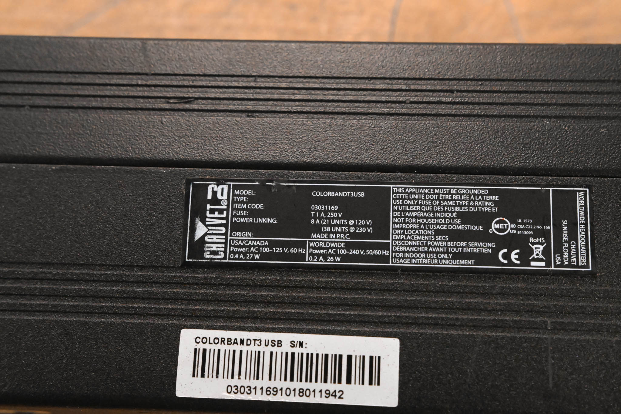 Chauvet COLORband T3USB Linear RGB Wash Light