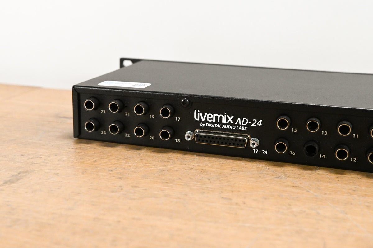 Digital Audio Labs Livemix AD-24 24-CH Analog Input Unit NO POWER SUPPLY