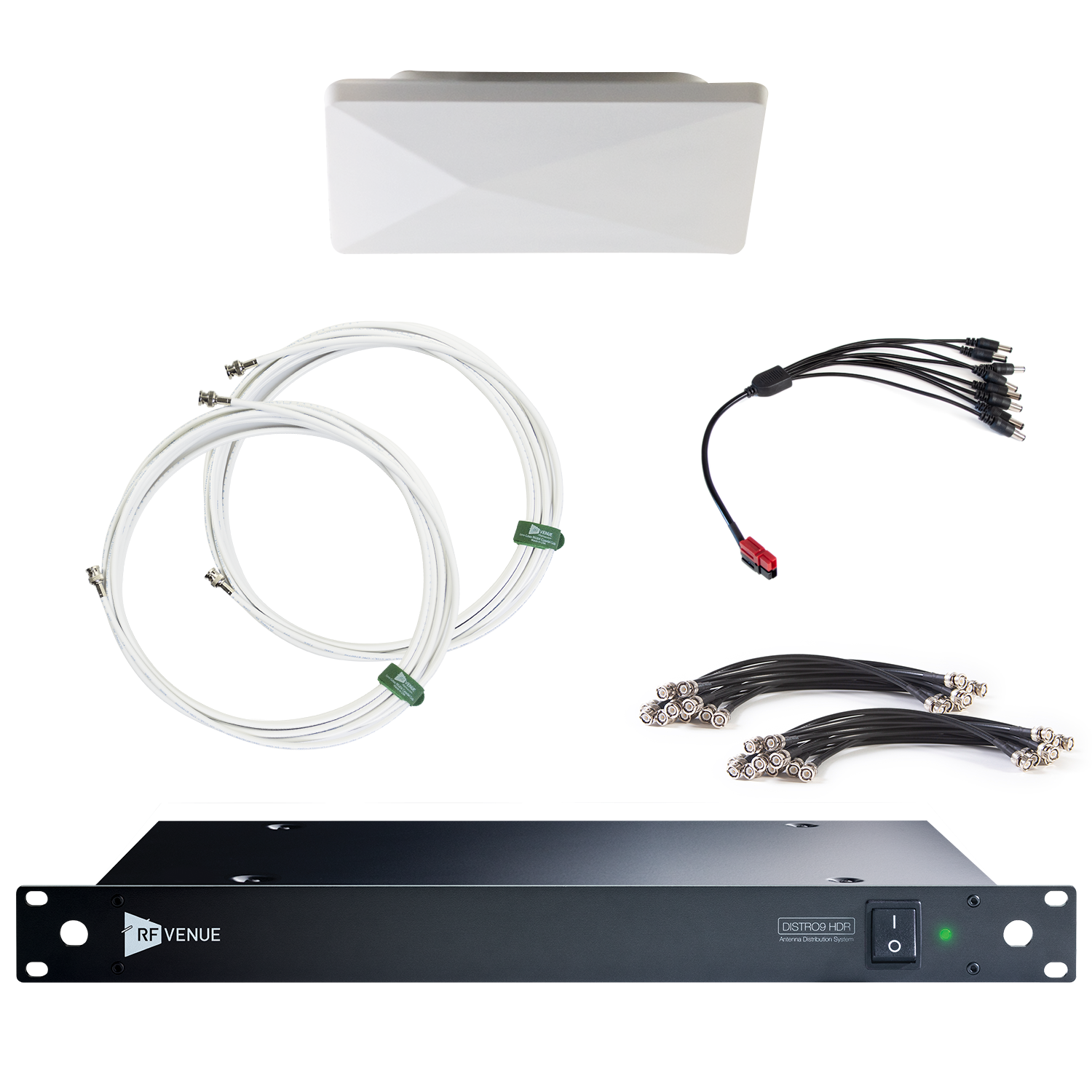 9 Channel Wireless Microphone Upgrade Pack with Diversity Architectural Antenna