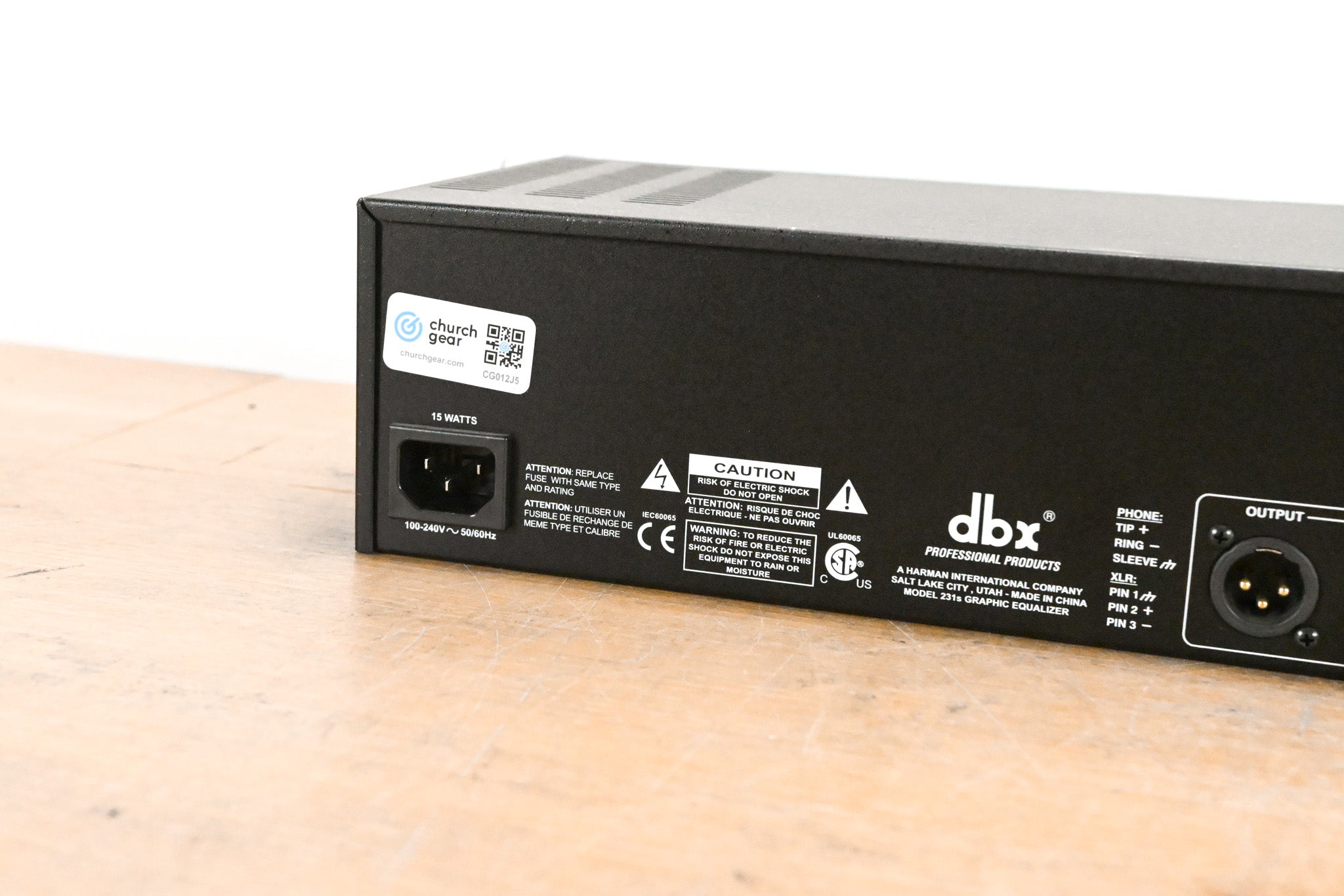 dbx 231s Two-Channel 31-Band Equalizer