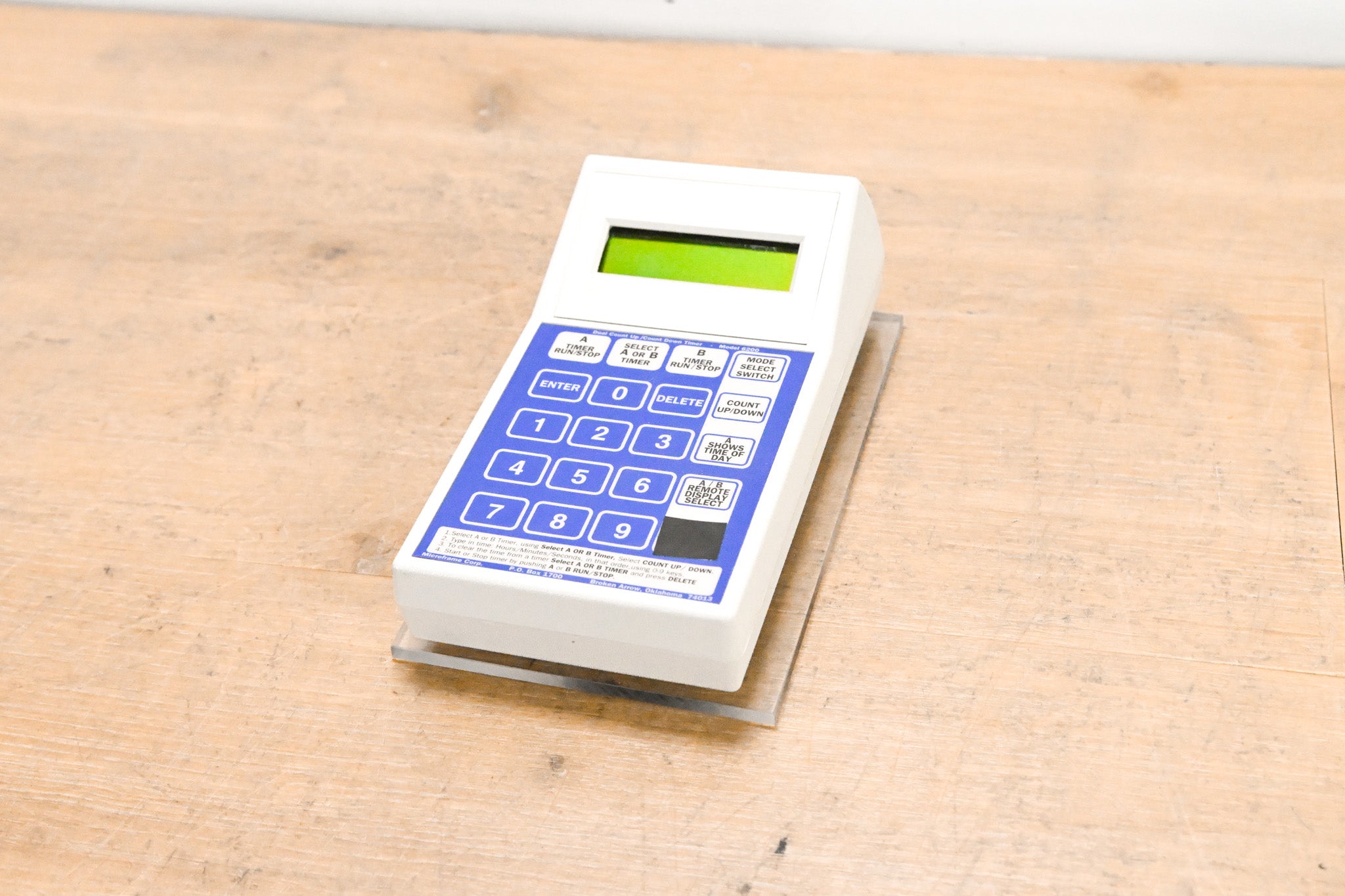 Microframe D6200 Timer Keypad (NO POWER SUPPLY)