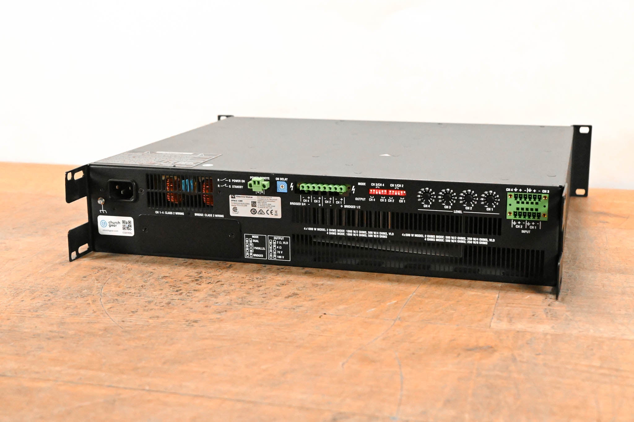 Electro-Voice (EV) CPS4.5 500W 4‑Channel Power Amplifier