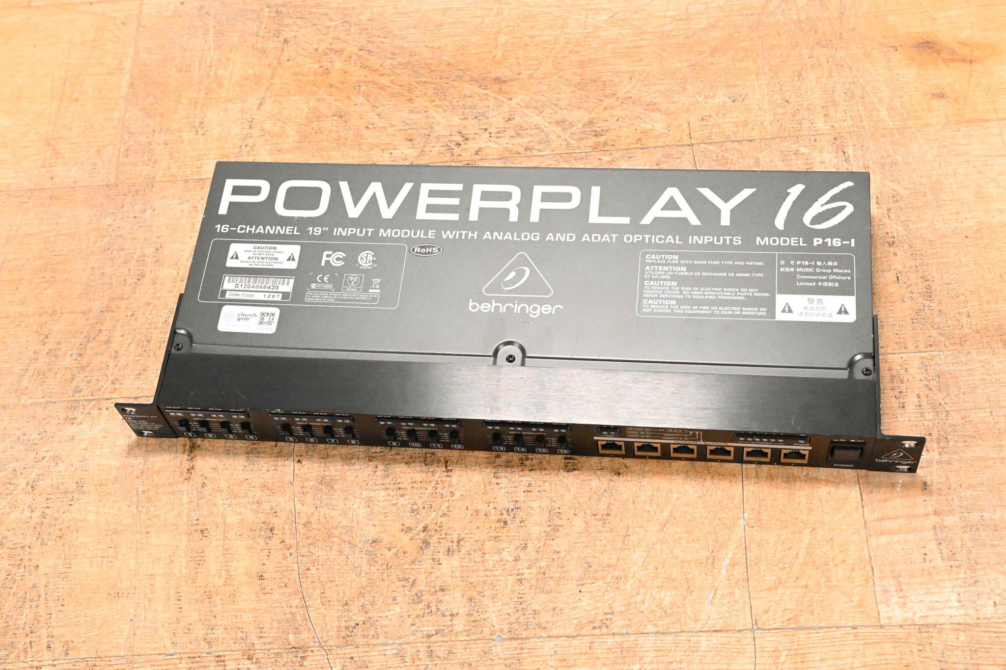 Behringer Powerplay P16-I 16-Channel Input Module