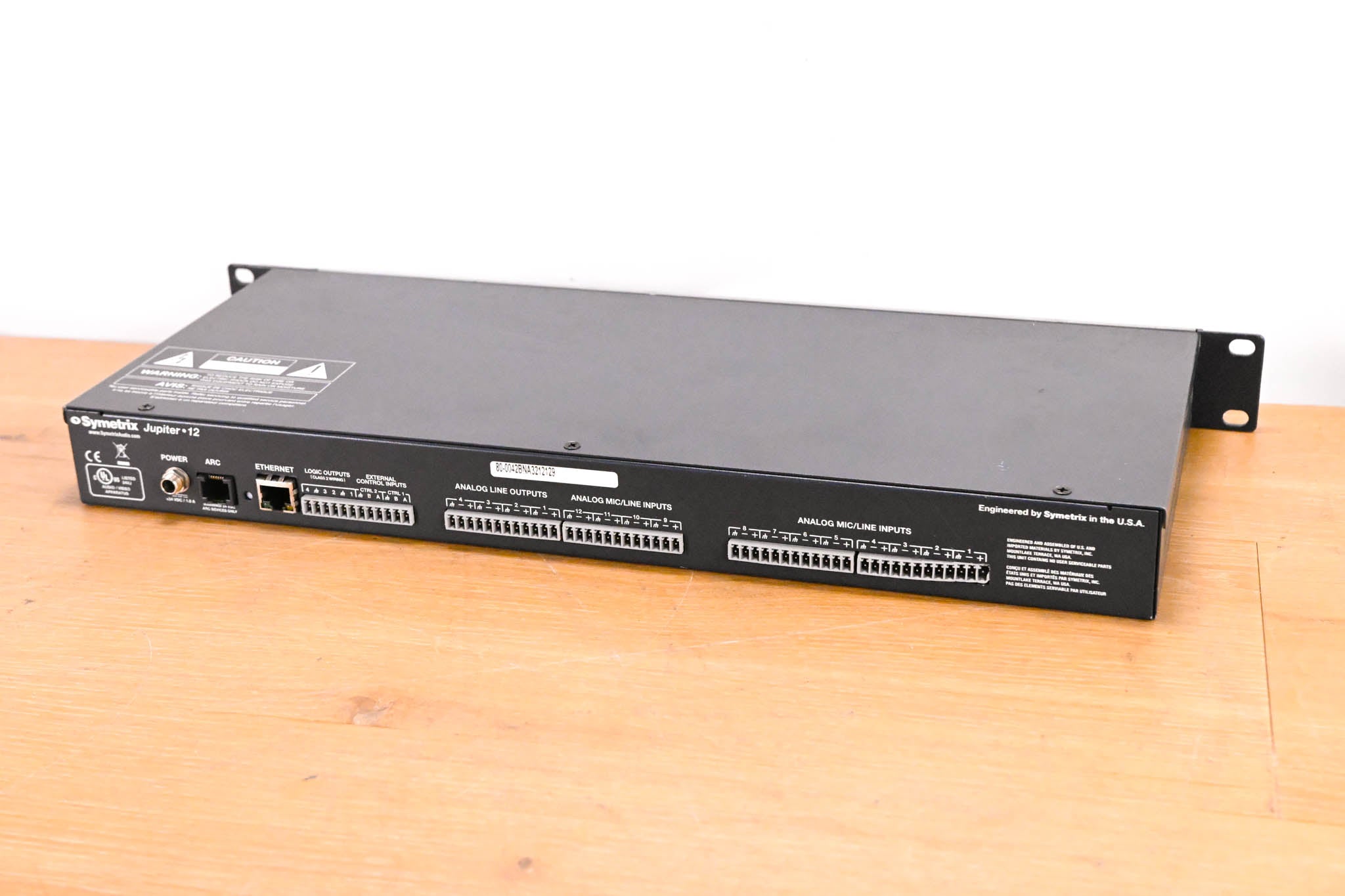 Symetrix Jupiter 12 12 x 4 Digital Signal Processor (NO POWER SUPPLY)