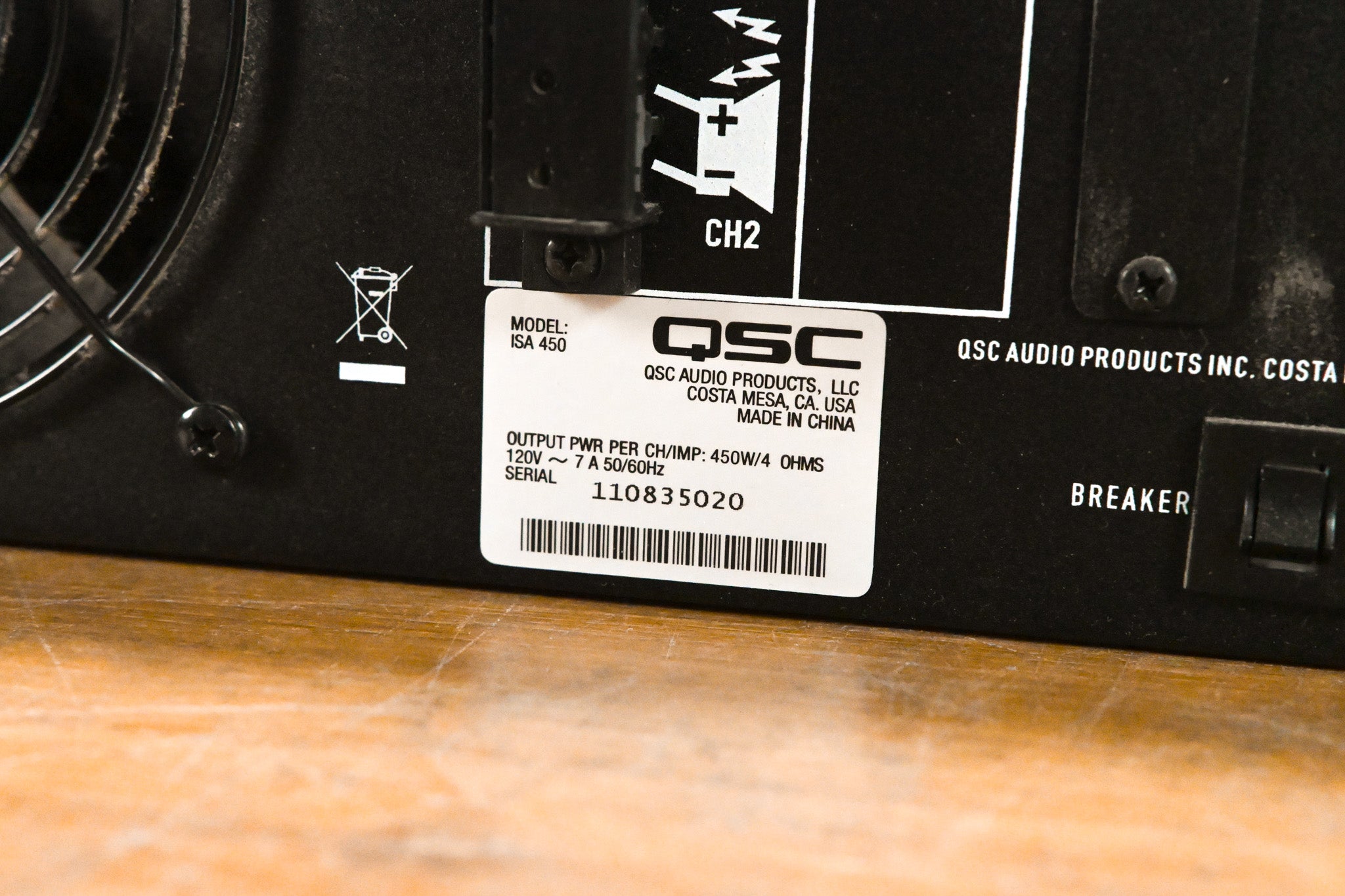 QSC ISA450 2-Channel Installation Power Amplifier
