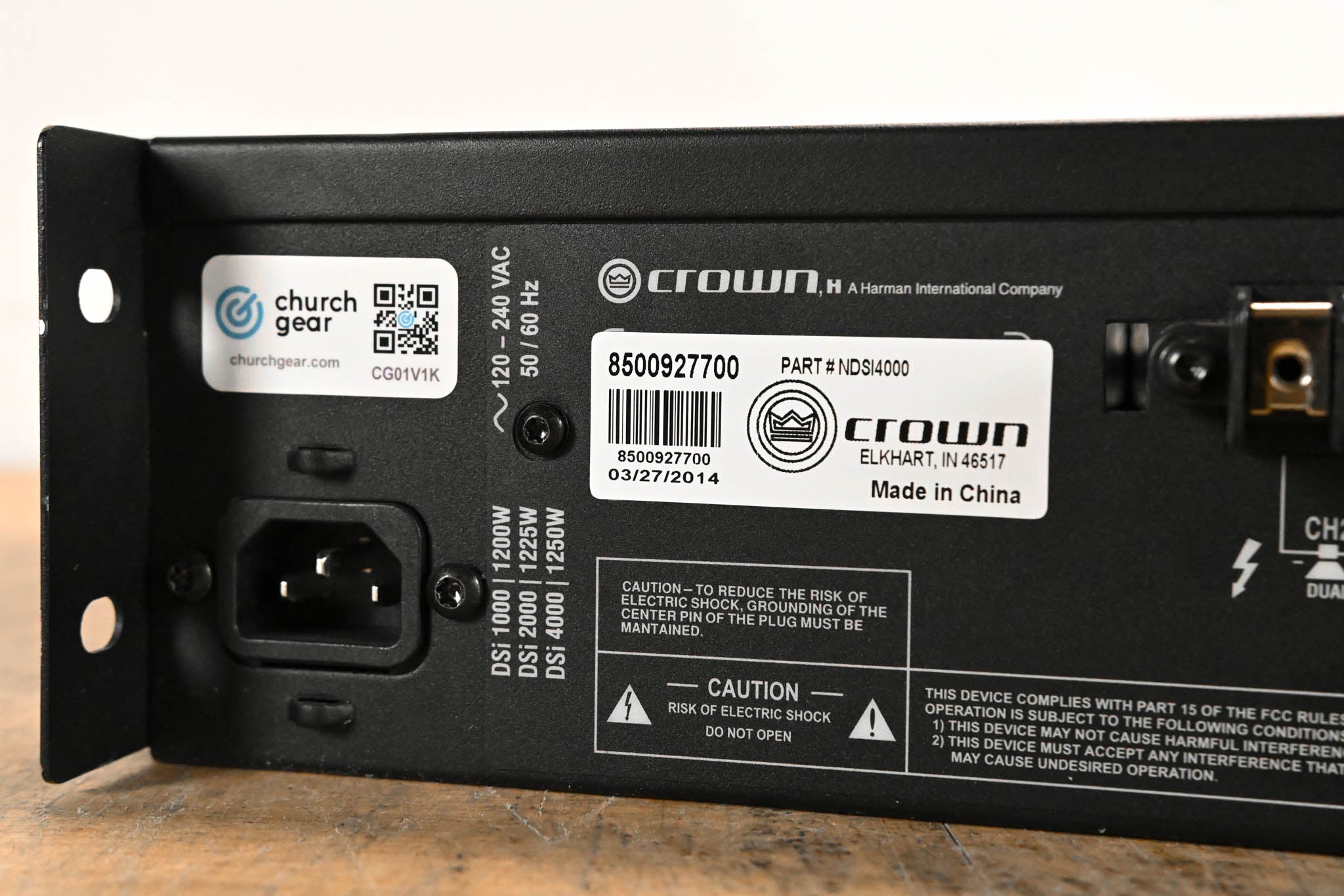 Crown DSi 4000 2-Channel Power Amplifier