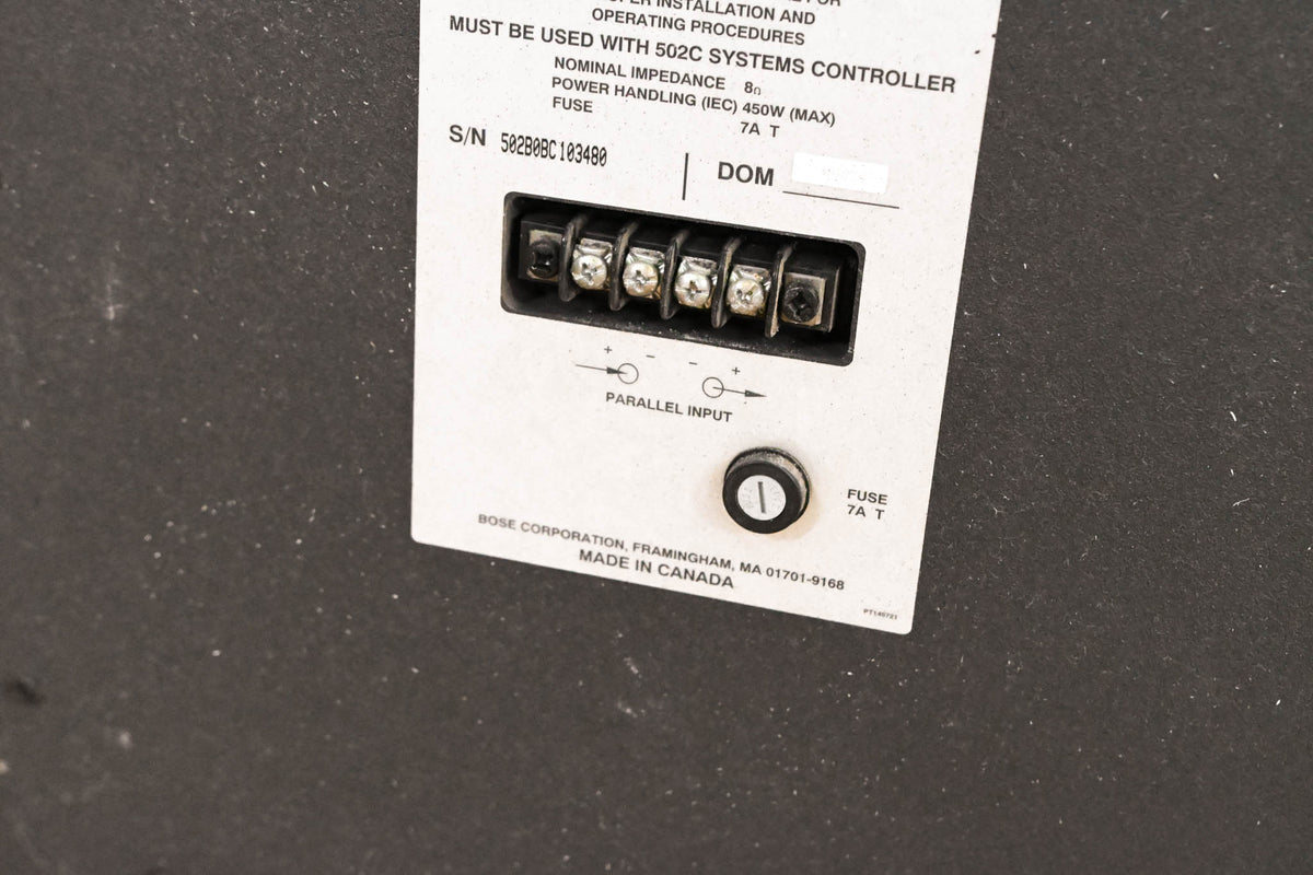 Bose Panaray 502B Portable Acoustimass Bass Enclosure